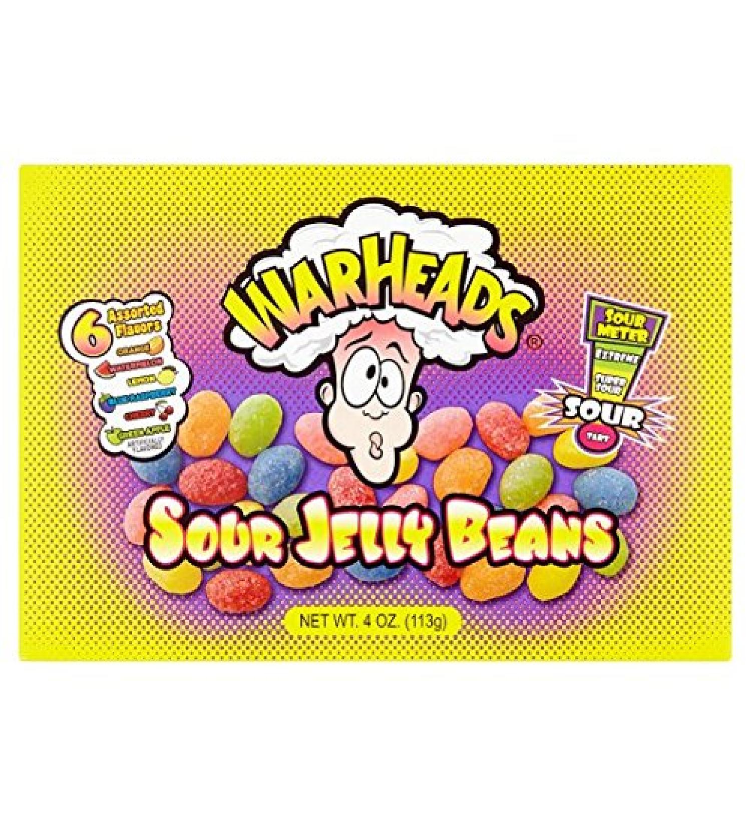 Warheads Warheads Sour Jelly Beans - Assorted Flavors - 113g