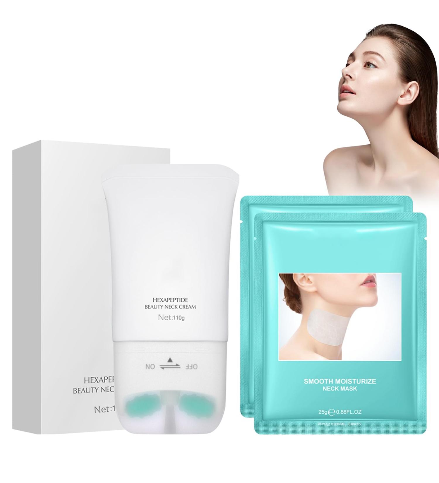 Shantou Yingji Nok Cream 110 g and 2 pieces of neckline necklace cream neckresolved cream neck and decollet cream reinforcing cream for the neck of rips facial mask11 - Buy Online on GoSupps.com