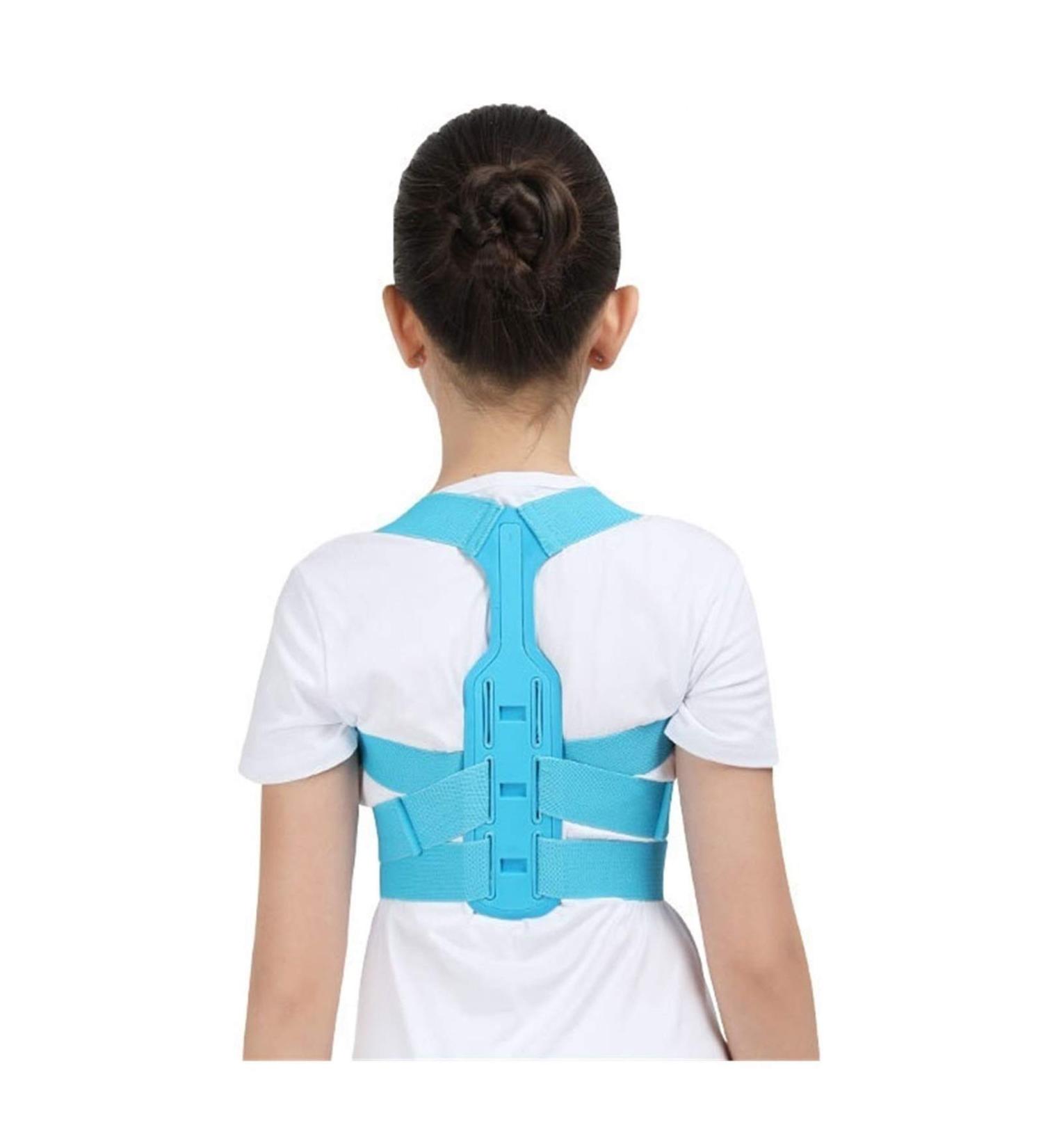 Children Posture Corrector Adjustable Belt Kids Orthopedic Corset for Kids Spine Back Lumbar Shoulder Braces Health Blue Large - Buy Online on GoSupps.com