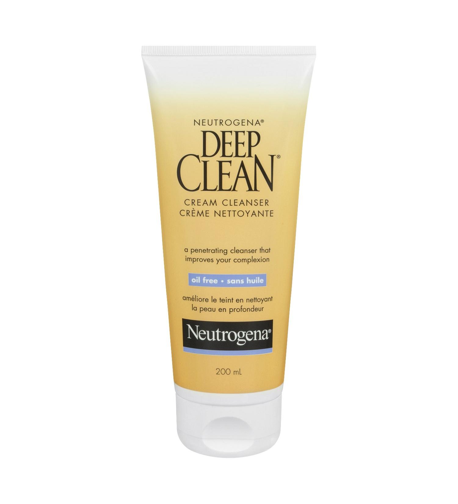 Neutrogena Deep Clean Face Wash Oil Free Cream Facial Cleanser 200 mL Cream Cleanser - Buy Online on GoSupps.com