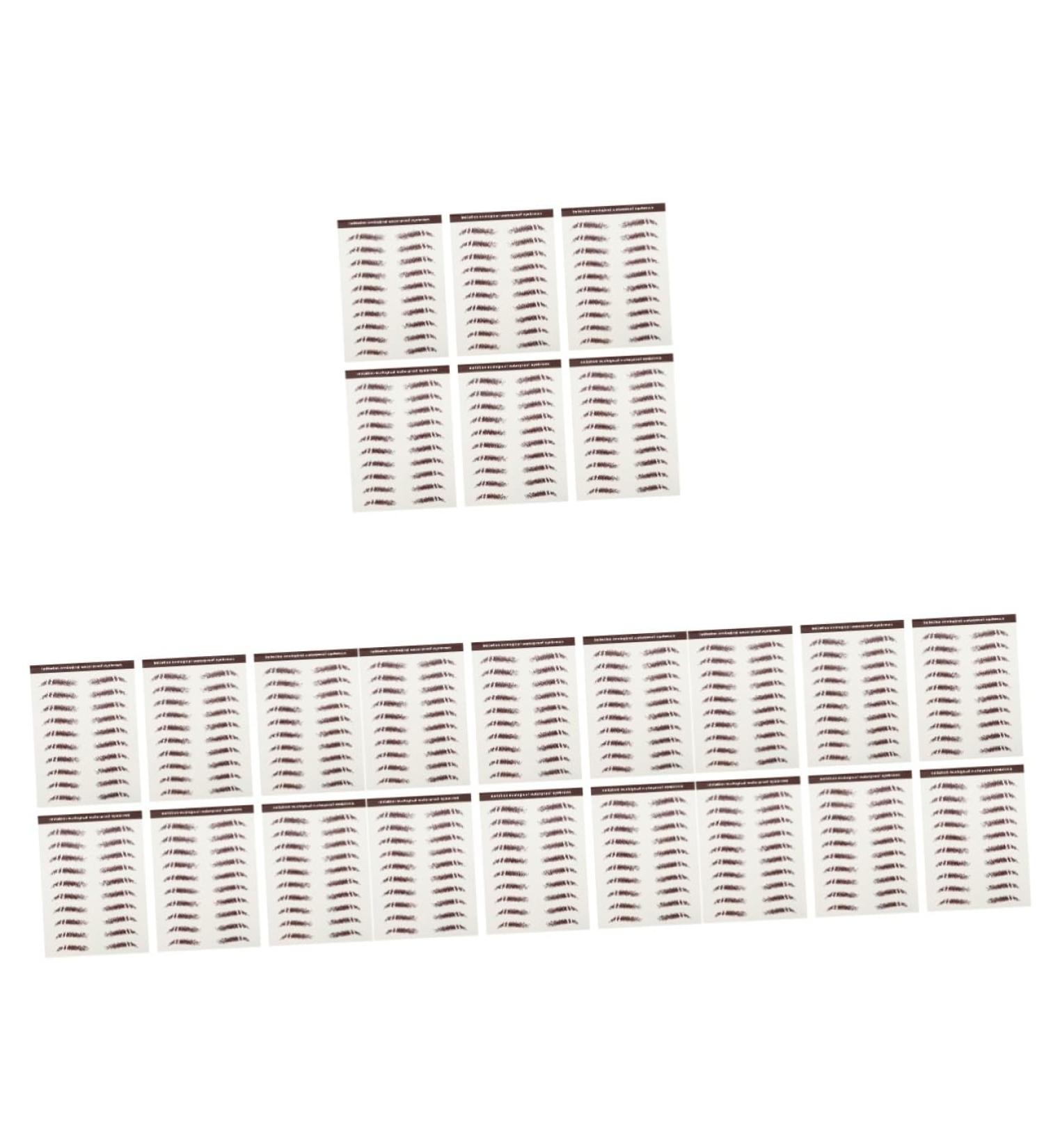 FRCOLOR 24 Pcs Eyebrow Stickers Make up Kit Eyebrows Eyebrow Tattoos Three-dimensional Miss - Buy Online on GoSupps.com