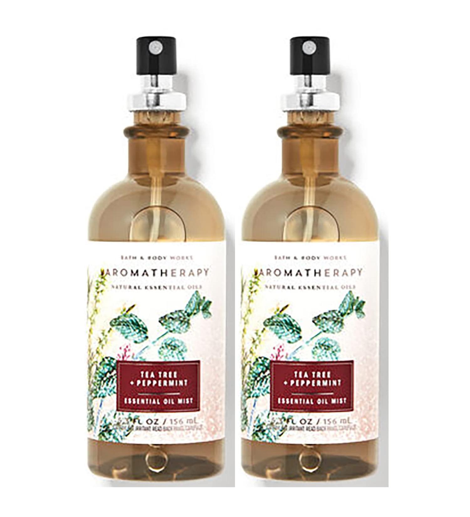 Bath & Body Works Aromatherapy Pillow Mist 5.3 Fl Oz 2-Pack (Tea Tree + Peppermint)