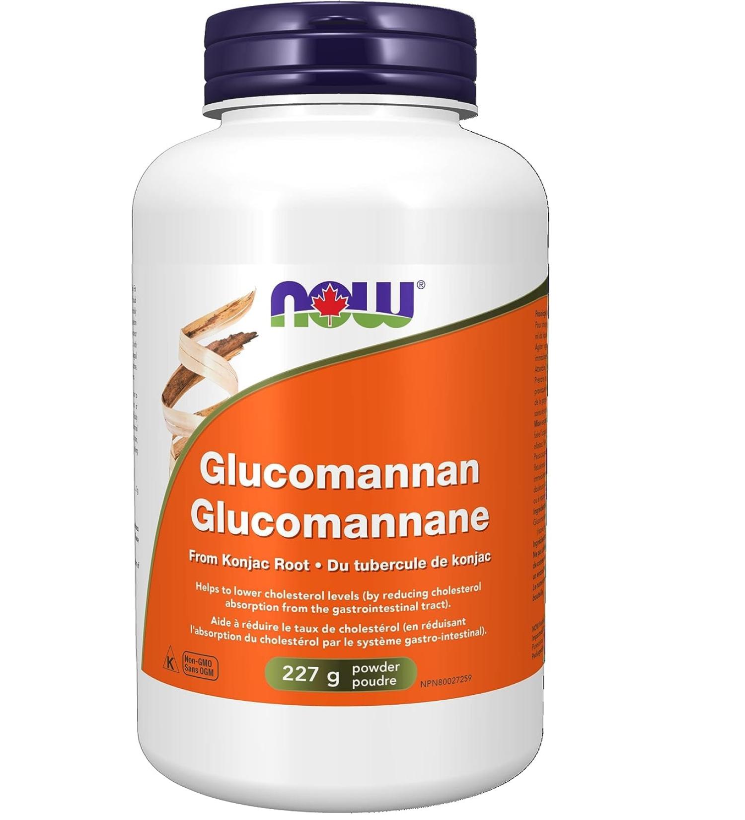 Now Foods Glucomannan Powder 227g | Natural Fiber Supplement for Weight Management - Buy Online on GoSupps.com