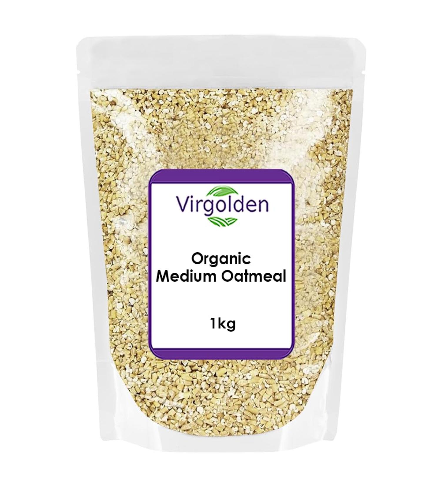 Organic Medium Oatmeal 1kg by Virgolden Organic - Buy Online on GoSupps.com