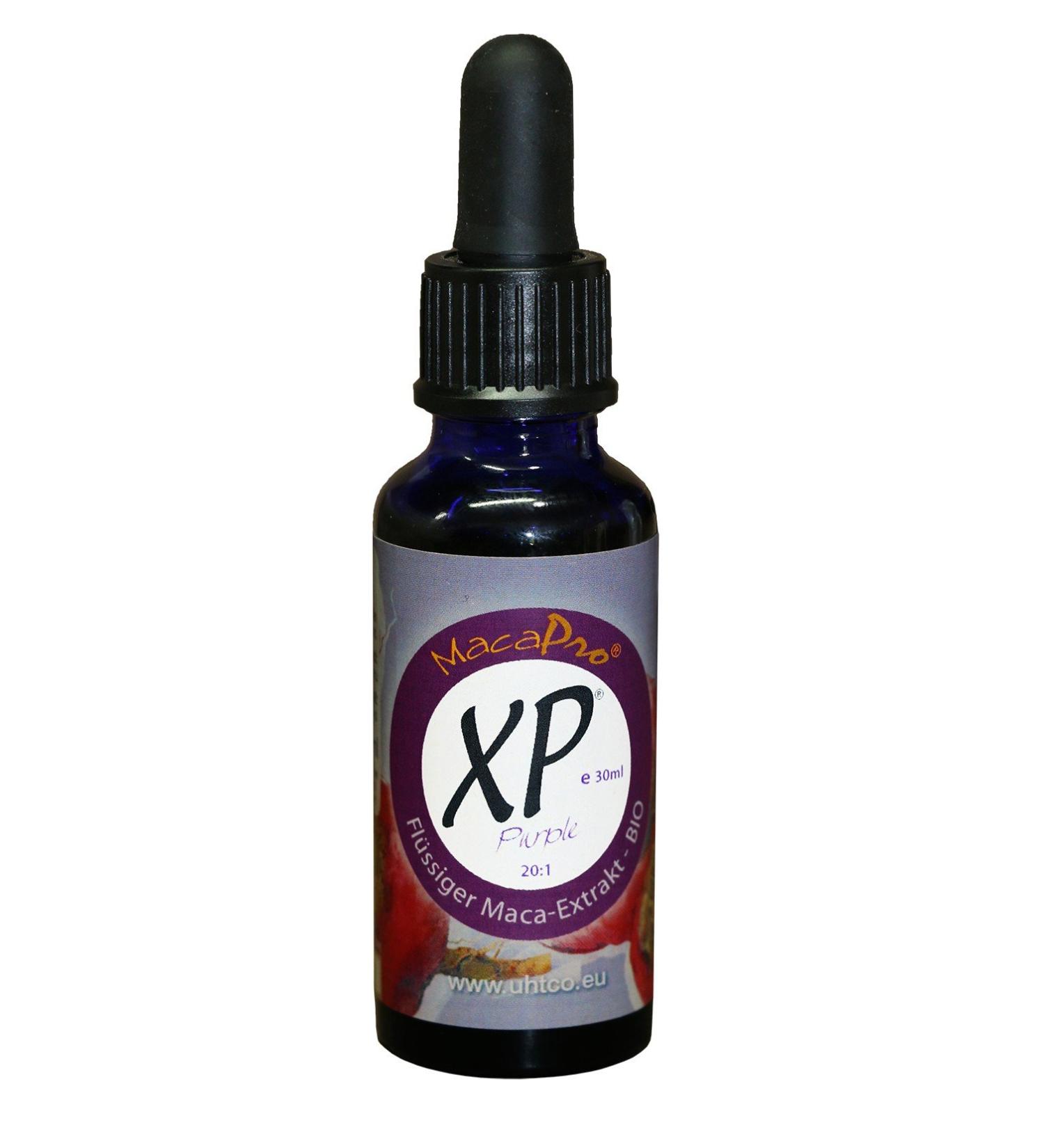 UHTCO MacaPro XP from Peru Organic | Cold-pressed maca extract | High dose | Superior quality | Controlled organic farming | No additives or preservatives (30 ml purple)