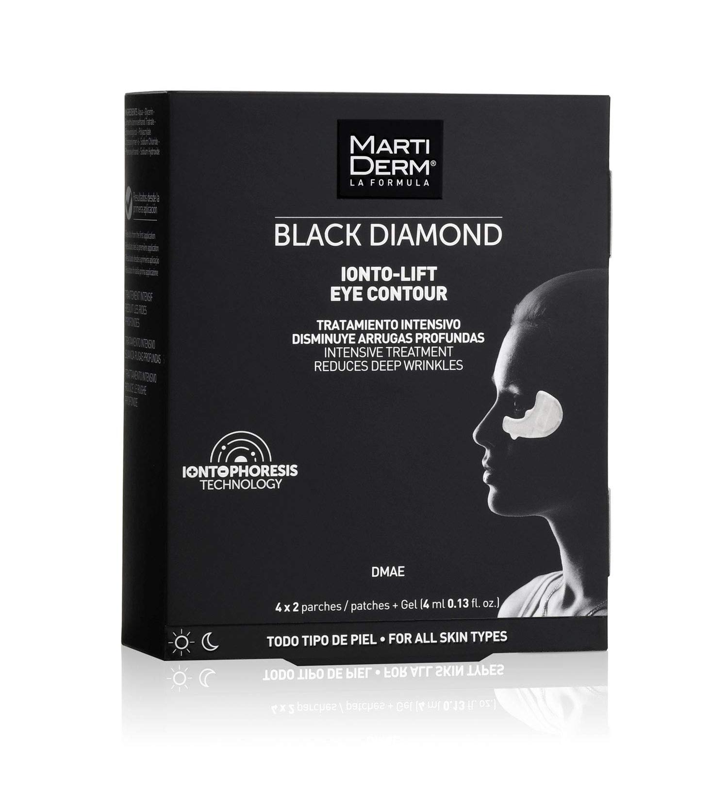 Martiderm Black Diamond Ionto-lift Eye Contour - 4 Patches & 4ml Gel | International Shipping Available - Buy Online on GoSupps.com