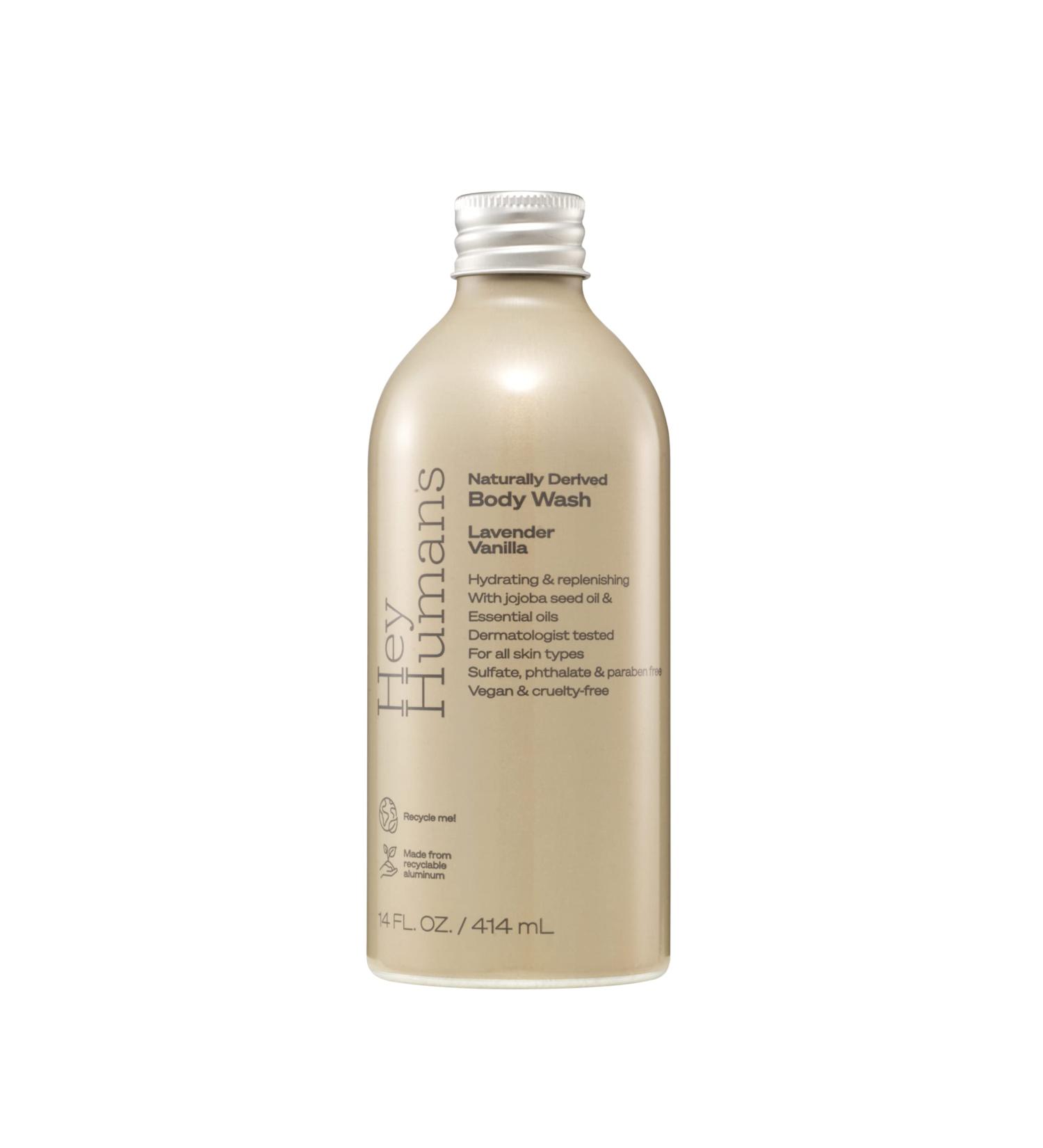 HEY HUMANS Lavender Vanilla Body Wash - 14 fl oz - Hydrating Formula - Buy Online on GoSupps.com