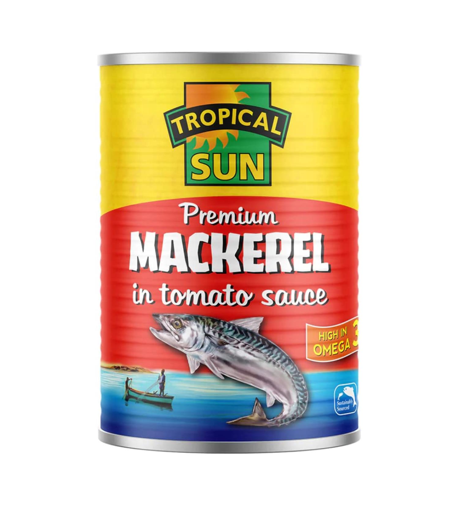 2 x Tropical Sun Mackerel in Tomato Sauce 12 x 400g