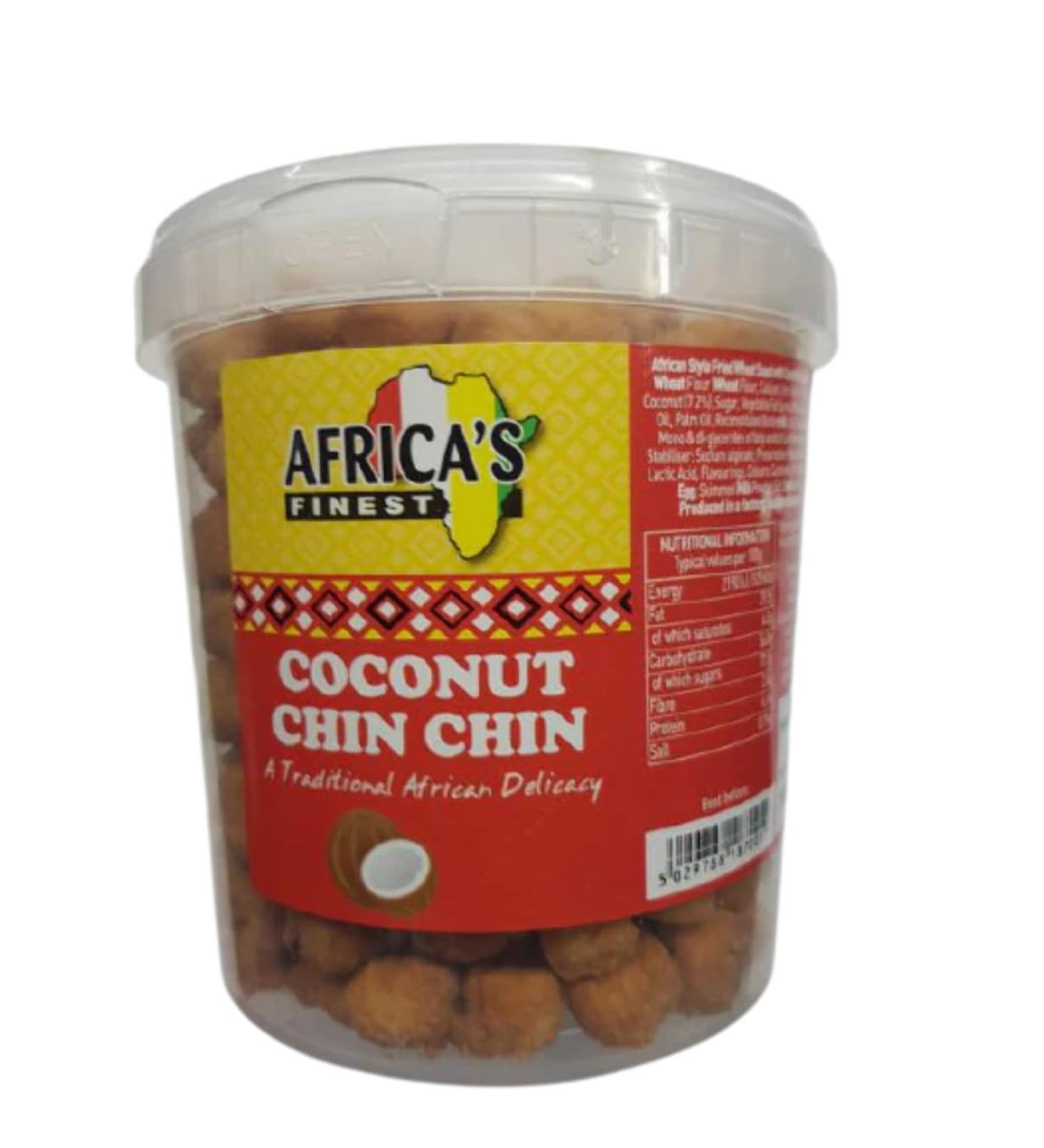 Africas Finest Chin Chin Coconut 950g Box of 4-Fd