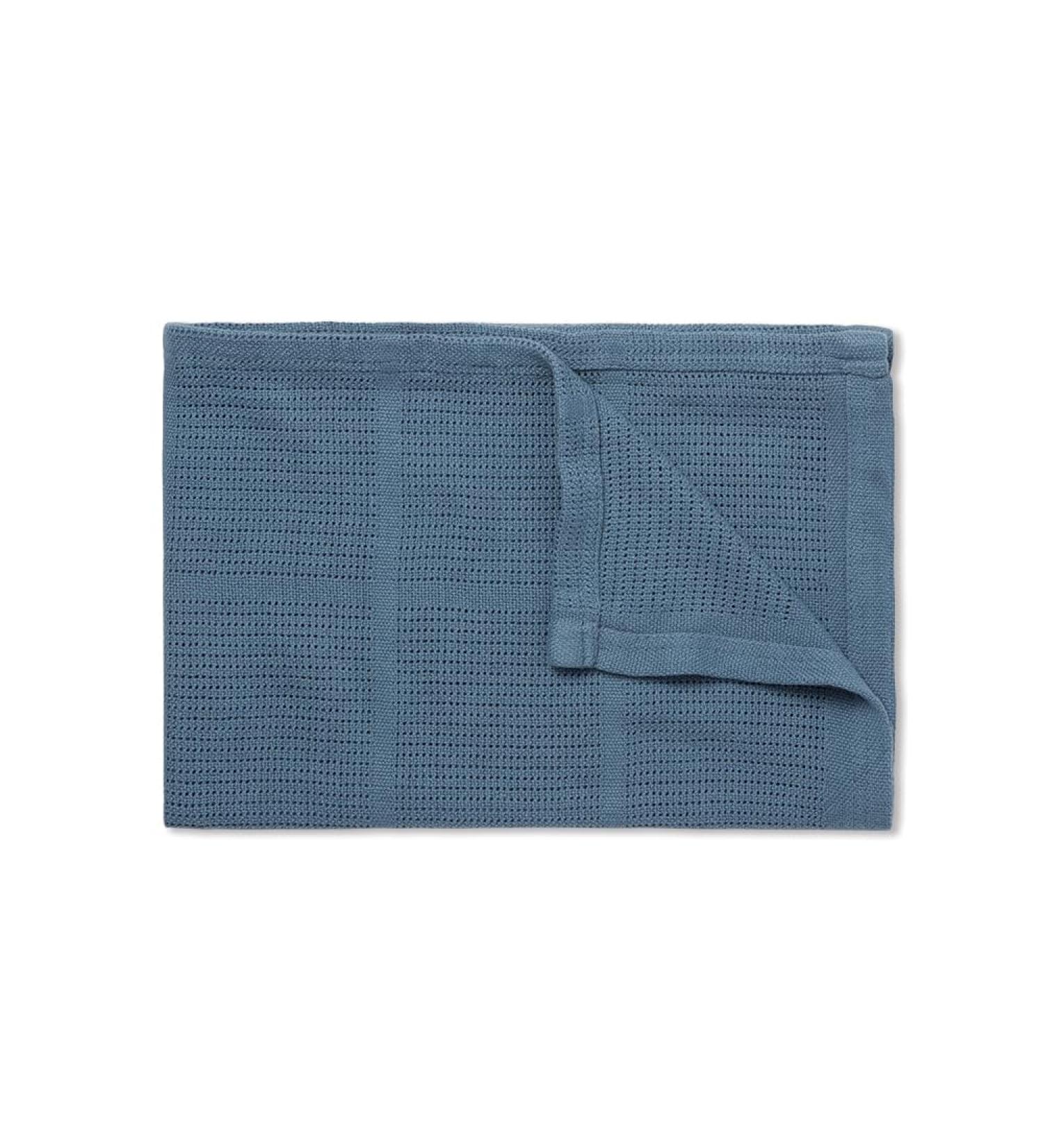 MORI Baby Premium Breathable Bamboo-Cotton Blanket in Dark Blue Ideal for Swaddling Newborn Boys and Girls Perfect for Year-Round Comfort 70 x 100 cm