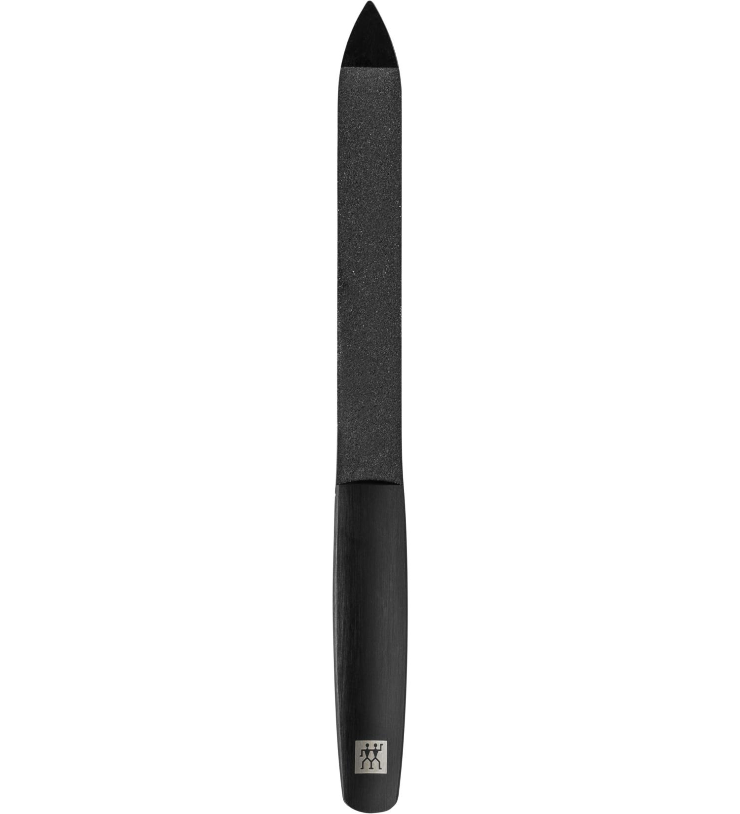 ZWILLING Sapphire Nail File - Double-Sided Shaping File with Diamond-Like Carbon Coating Matt Black Premium Quality 130mm - Ideal for Professional & At-Home Use | International Shipping Available - Buy Online on GoSupps.com