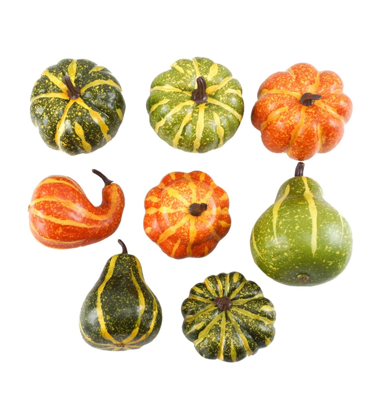 Ciieeo 8pcs Pumpkin Decor Halloween Pumpkin Halloween Fake Fruit Fall Pumpkins Decoration Foam Pumpkin Halloween Mini Pumpkin Microgreens Water Bird Whistle Decorate Artificial - Buy Online on GoSupps.com