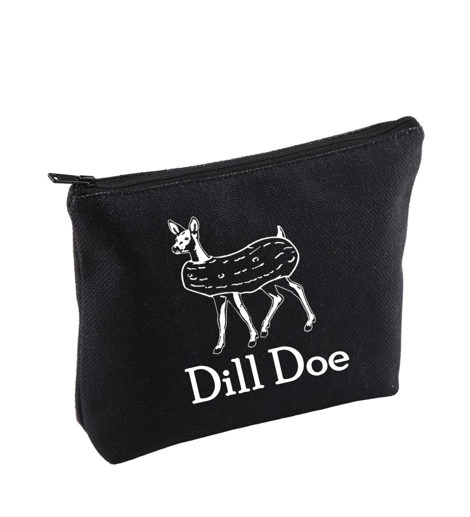 CENWA Funny Dill Pickle Gift Dill Doe Humor Deer Cucumber Cosmetic Bag Humorous Deer Gift Dill Doe - Buy Online on GoSupps.com