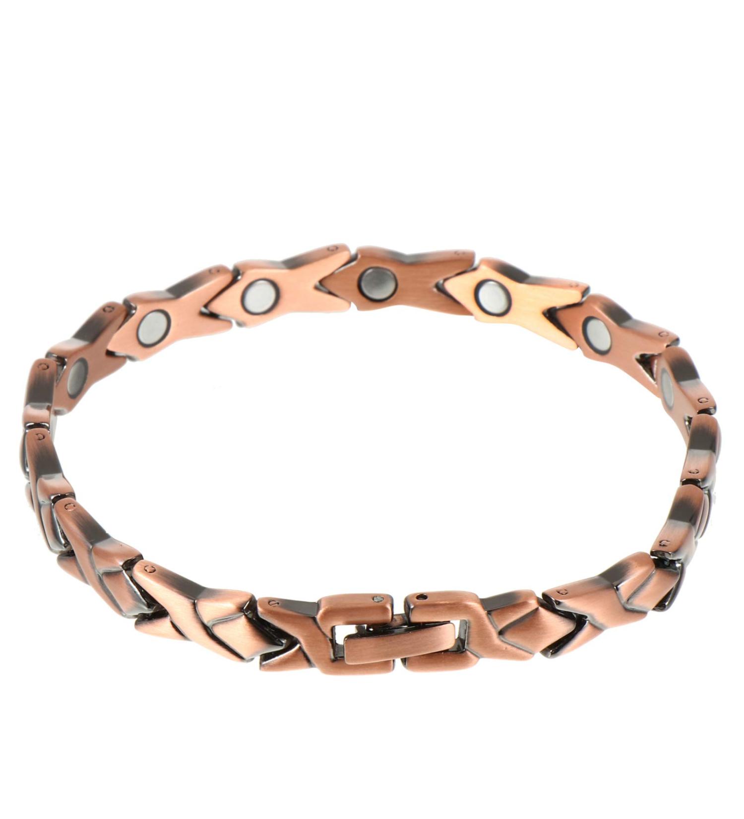Therapeutic Copper Magnetic Wristband for Men | Vintage Moisennette Yoga Jewelry - International Shipping - Buy Online on GoSupps.com