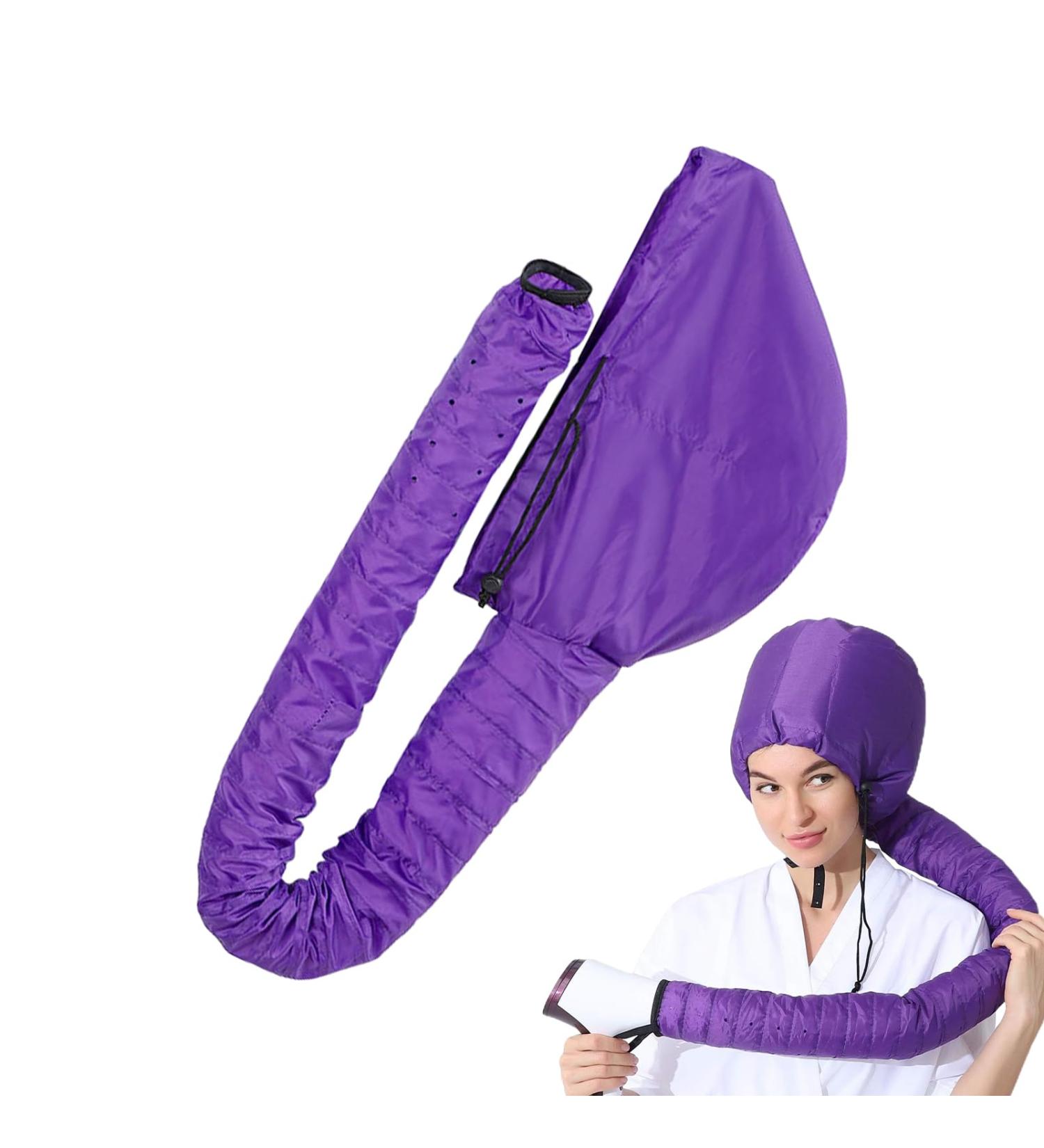 Hair Dryer Bonnet - Hair Dryer Hood Diffuser Attachment - Soft Adjustable Dryer Cap with Headband for Speeds Up Drying Time & Conditioning Fits All Head Sizes - Buy Online on GoSupps.com