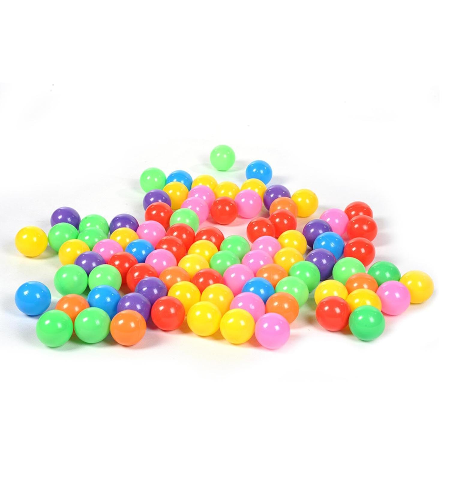 50 Colorful Plastic Ball Pit Balls - Baby and Dog Play Toys - Small Fun Balls for Kids - Buy Online on GoSupps.com