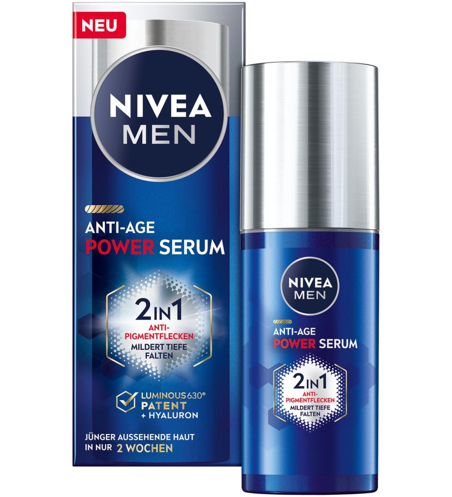 BEIERSDORF AG Nivea Men Hyaluron Advanced antipigmentation serum 30 ml - Buy Online on GoSupps.com