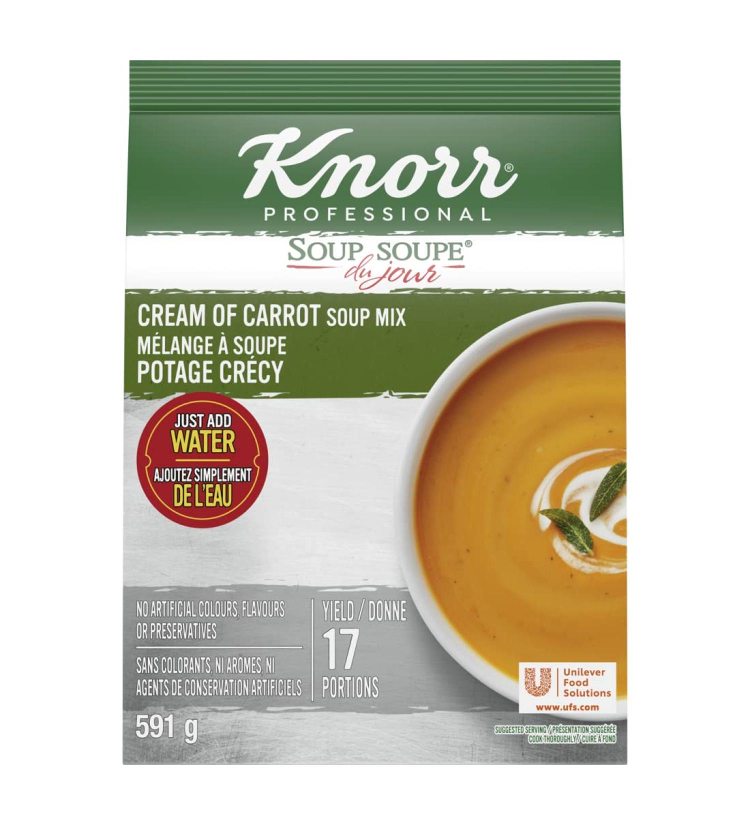 Knorr Professional Cream Carrot Soup Mix Gluten Free Cream Carrot 591 g (Pack of 1) - Buy Online on GoSupps.com