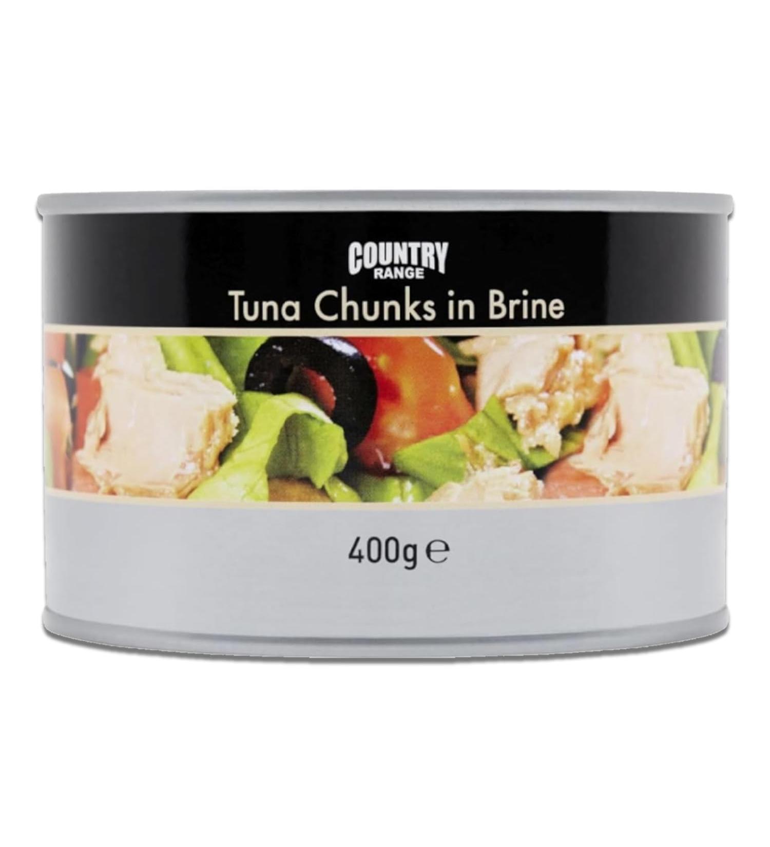 Country Range | Tuna Chunks in Brine (1x400g) - Buy Online on GoSupps.com