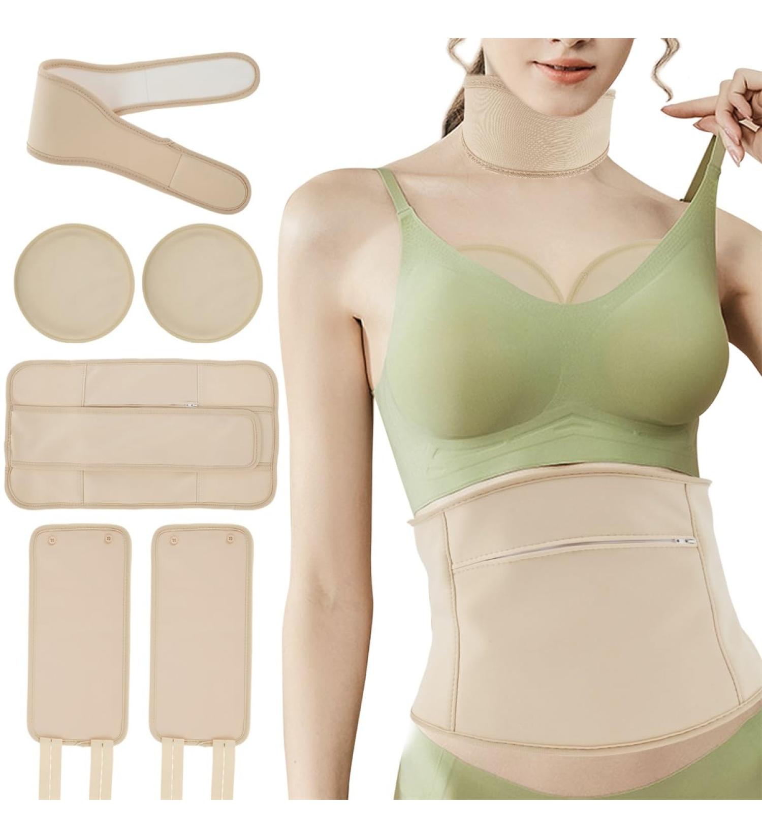 6 Pack Castor Oil Wrap Pack for Waist Thyroid Neck Knee Castor Oil Liver Wrap Pack Kit Castor Oil Wrap Organic Cotton Flannel Reusable Castor Oil Compress Wrap Pad for Liver Detox Inflammation - Buy Online on GoSupps.com