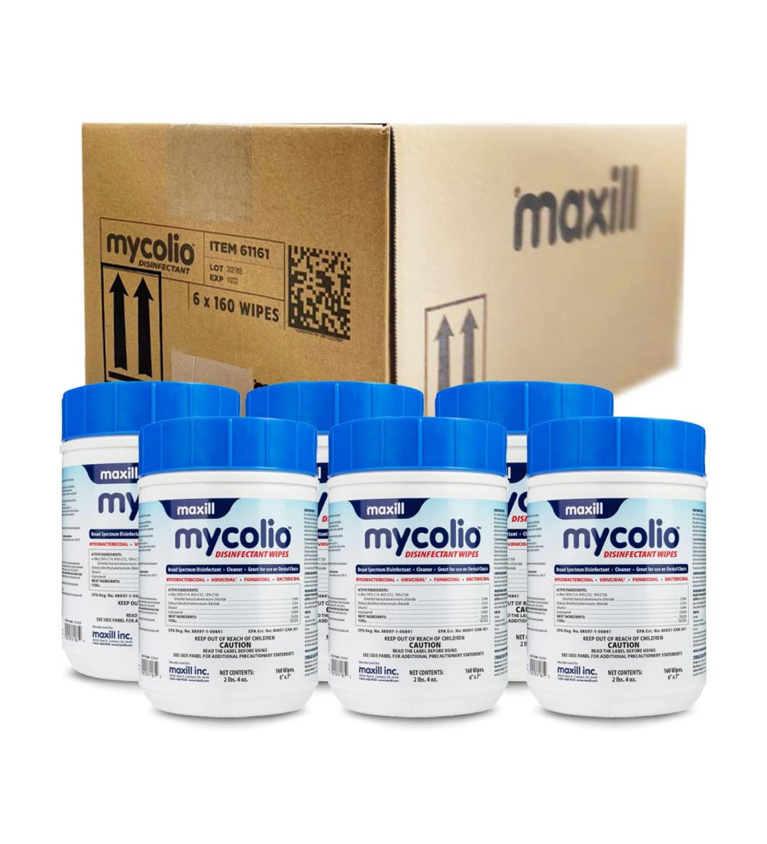 Mycolio Hospital Grade Disinfectant Wipes - 6x7 - 960 Wipes - Buy Online on GoSupps.com