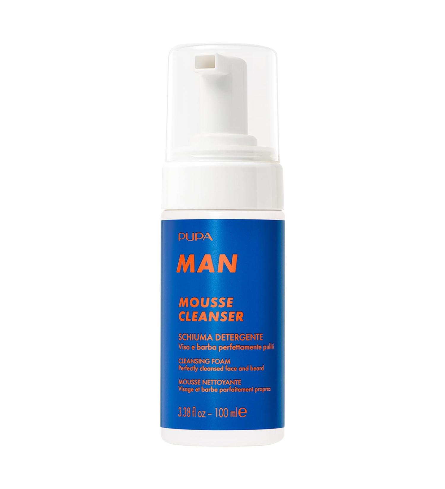 Pupa Milano Mousse Cleanser Foam - Men's Facial Cleanser with Glycerine | Fresh Citrus Face Wash - 3.38 oz - International Shipping Available - Buy Online on GoSupps.com