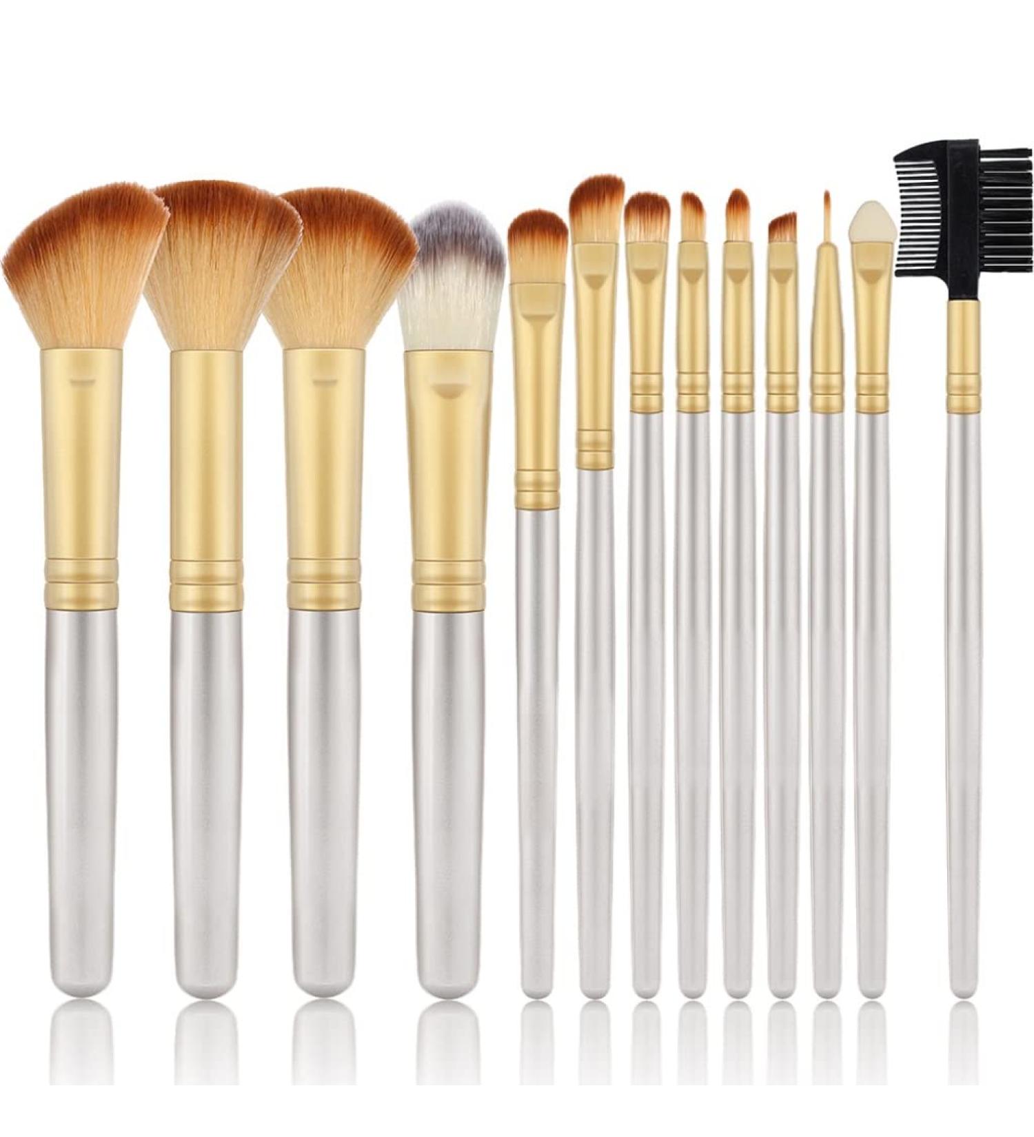 Professional Makeup Brush Set - Blusher Foundation Concealer Eye Shadow & Eyelash Brushes for Flawless Beauty - Buy Online on GoSupps.com