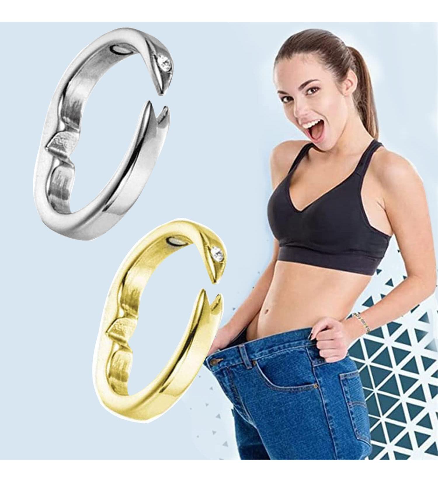 WOOXDYUK Magnetic Detox Ring - Lymphatic Drainage Therapeutic Adjustable Ring (Gold+Silver) for Health & Wellness - Buy Online on GoSupps.com