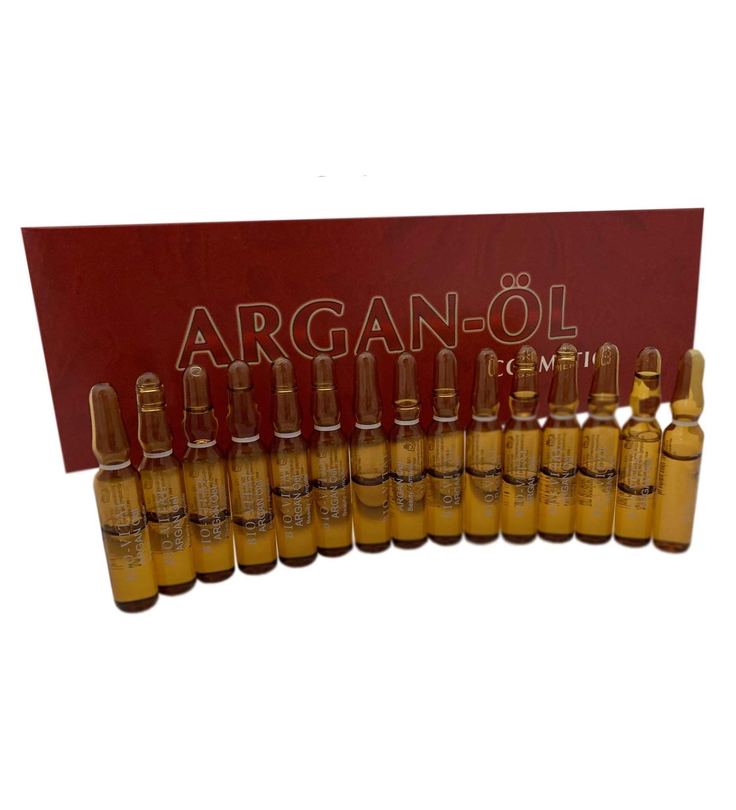 15 x 1.5 ml BIO-VITAL Argan Oil Ampoules for Decollete Neck & Face / Anti-Aging Regeneration
