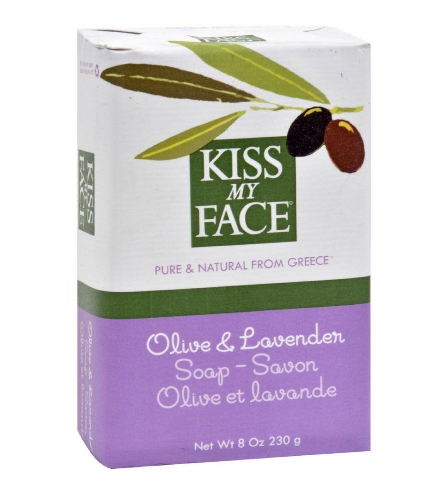 Kiss My Face Olive Oil & Lavender Bar Soap 8 oz (Pack of 6)