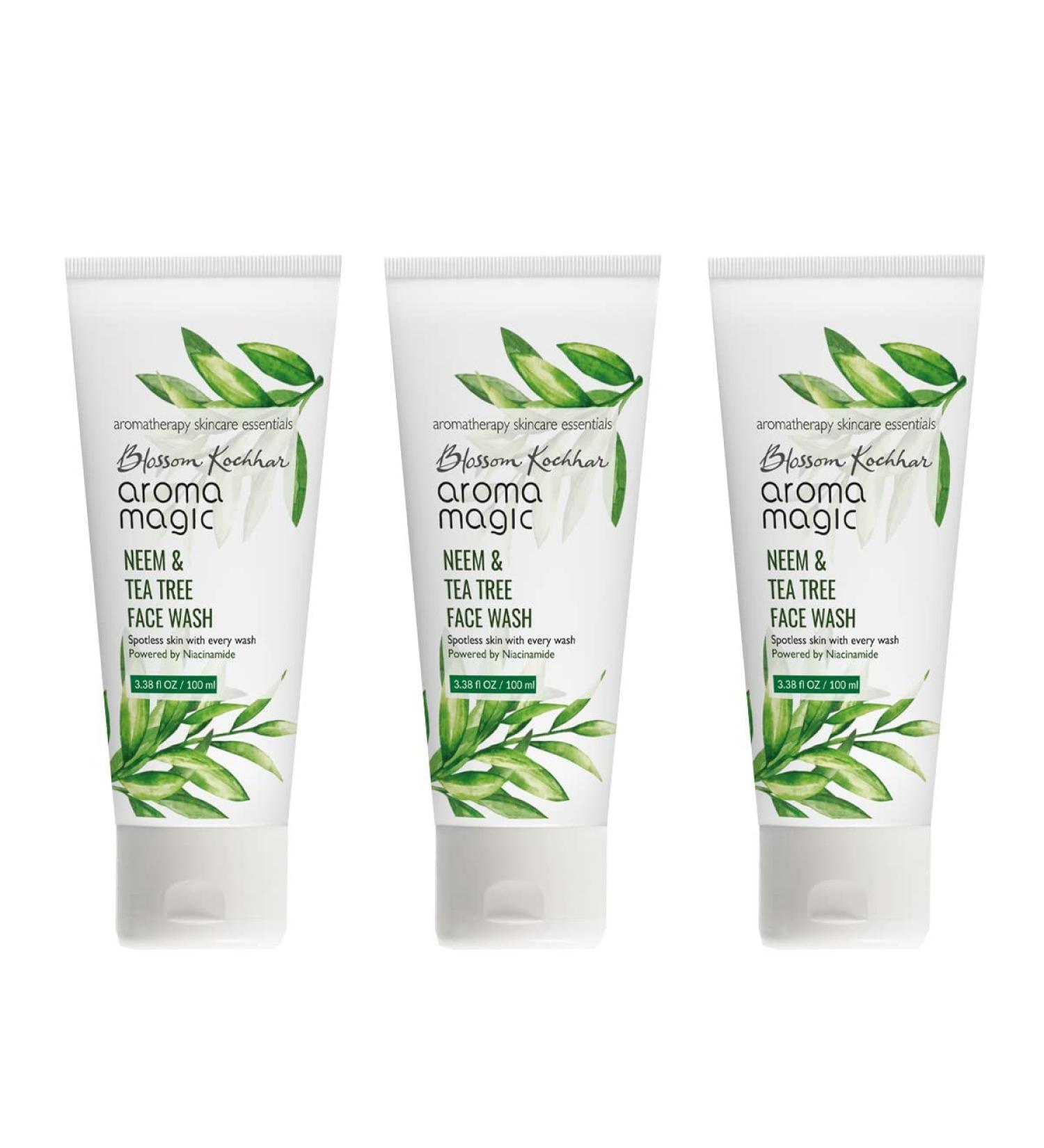 Aroma Magic Neem Face Wash 100ml - Pack of 3 - Buy Online on GoSupps.com