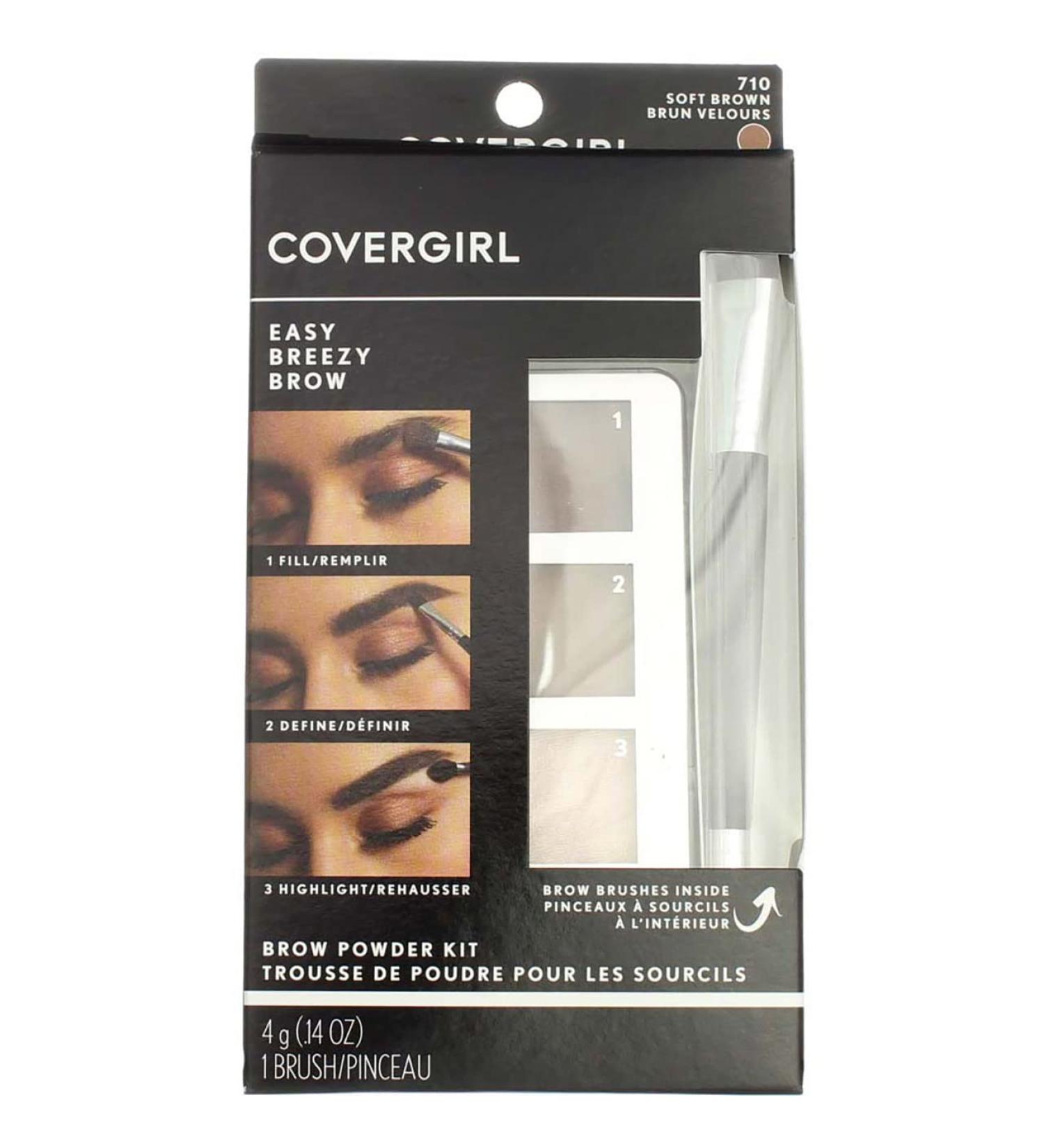 COVERGIRL Easy Breezy Brow Powder Kit Soft Brown - Pack of 2 - Buy Online on GoSupps.com