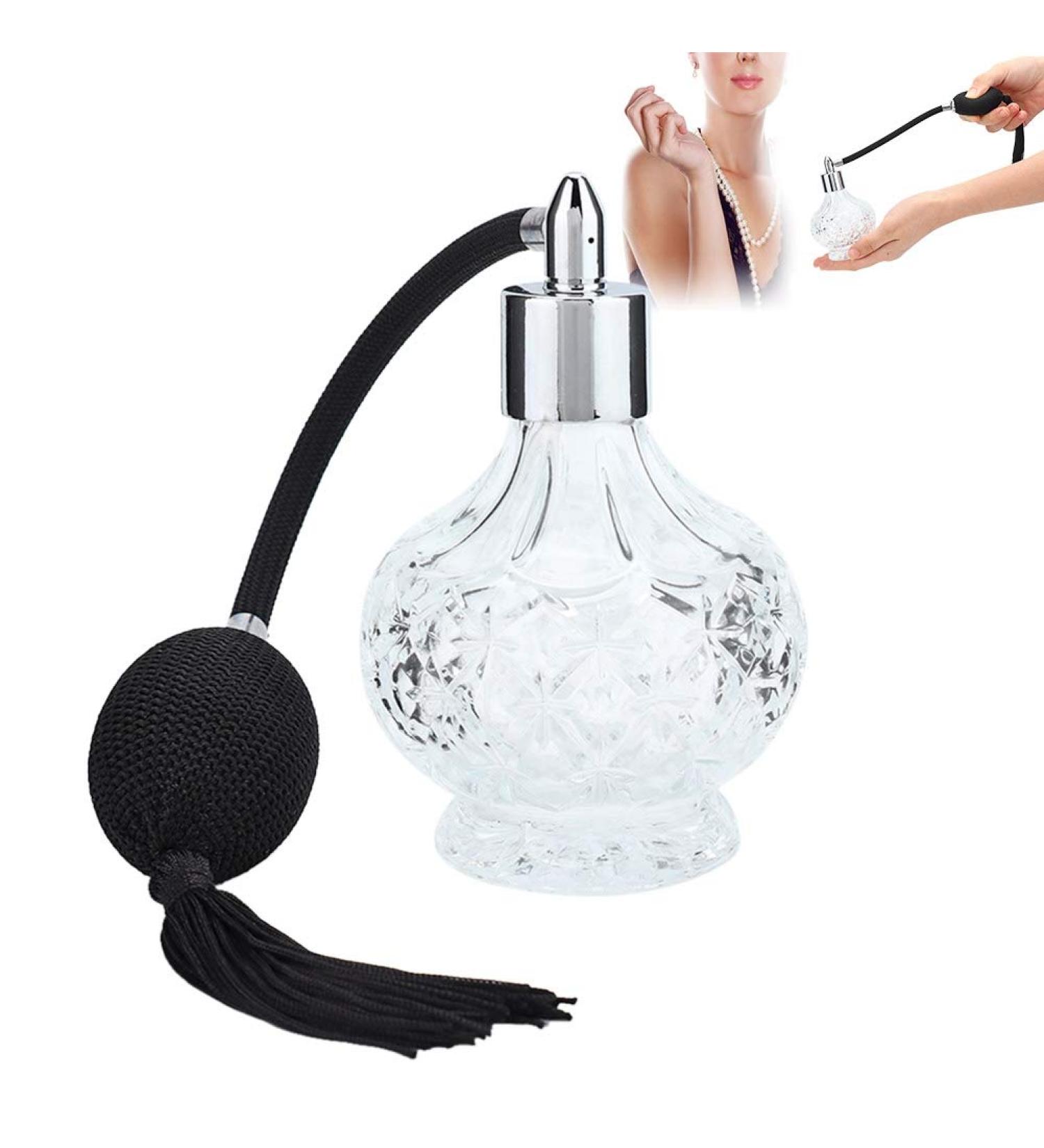 Vintage Perfume Spray Bottle 80ml Vintage Refillable Perfume Bottle with Long Tassel - Buy Online on GoSupps.com