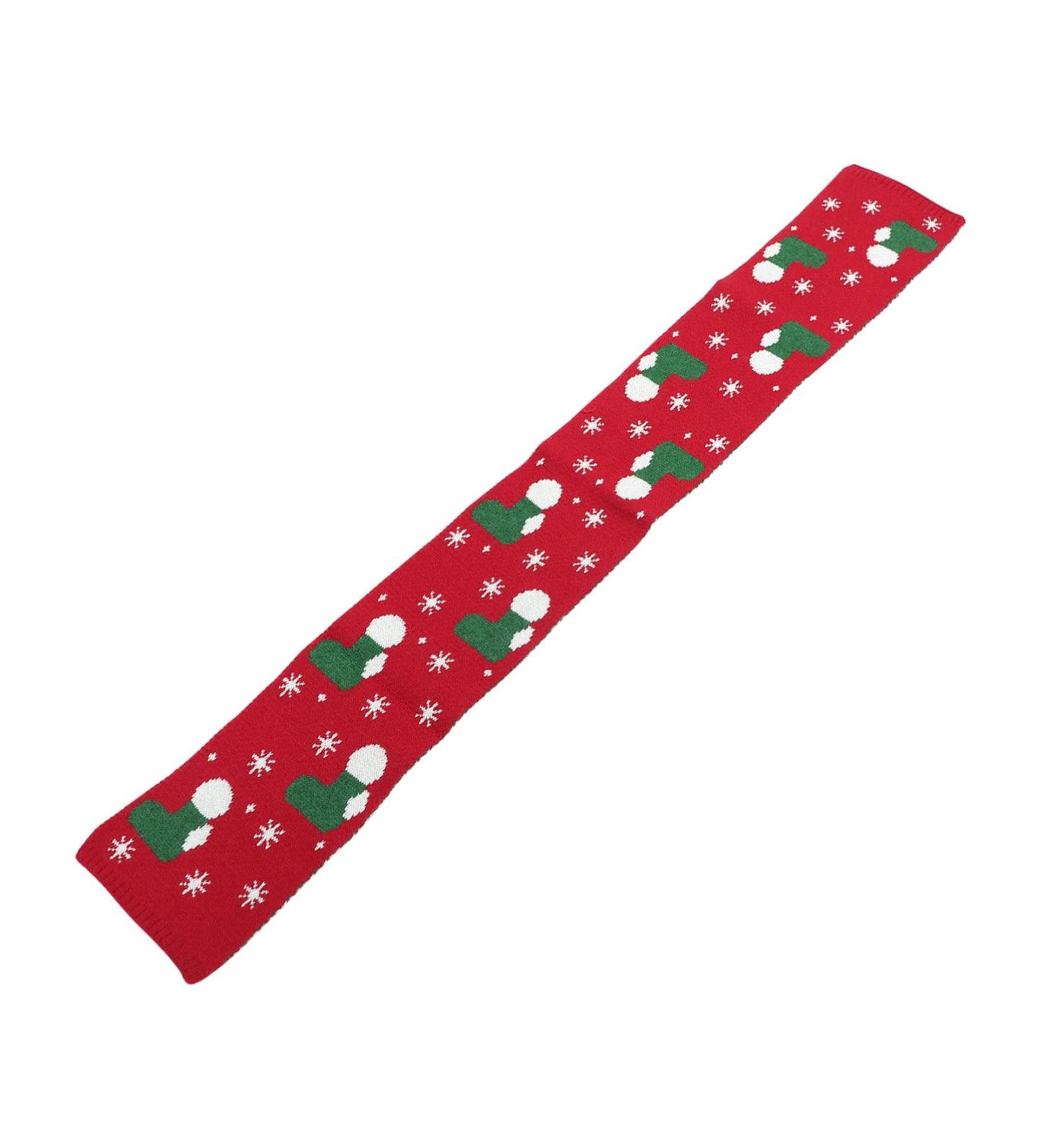 Elegant Subsofan Winter Scarf for Women | Red Christmas Scarf | Holiday Gift for Children | 124x19cm - Buy Online on GoSupps.com
