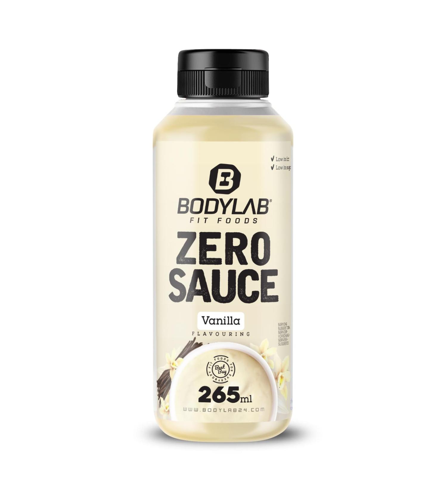 BODYLAB24 Zero Sauce Vanilla 265ml - Low-Calorie 3-9 Kcal Per Serving Fat & Sugar Reduced Perfect for Dishes & Dressings Ideal for Any Diet - 1 Pack - Buy Online on GoSupps.com