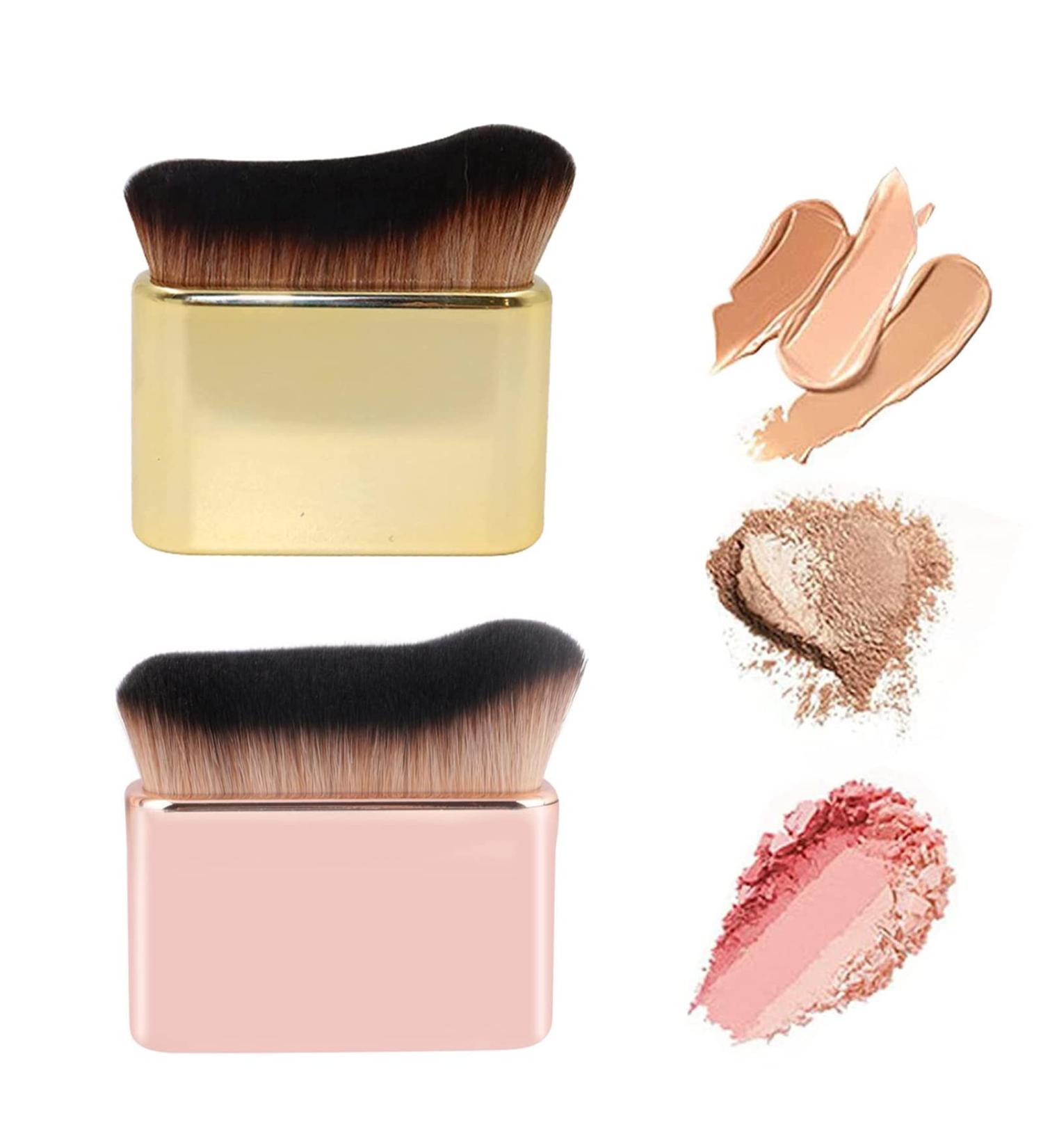 Siren Brush Because Pro Siren Brush Foundation Brush for Liquid Makeup Cream or Flawless Powder CosmeticsConcealers Cream Powder Body Brush (1 pcs gold +1 pcs rose gold) - Buy Online on GoSupps.com