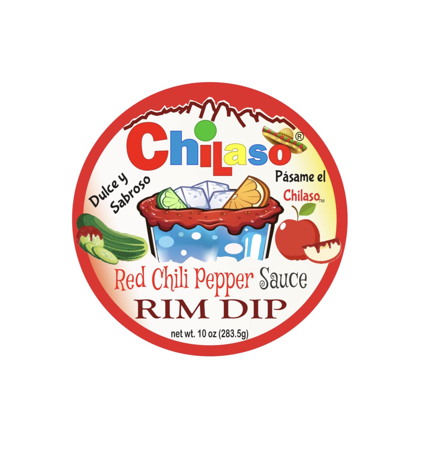 CHILASO RIM DIP 10oz Premium Red Chili Pepper Sauce with Lime Flavor Kick - Perfect for Fruits, Veggies, Candies & Drinks - Buy Online on GoSupps.com