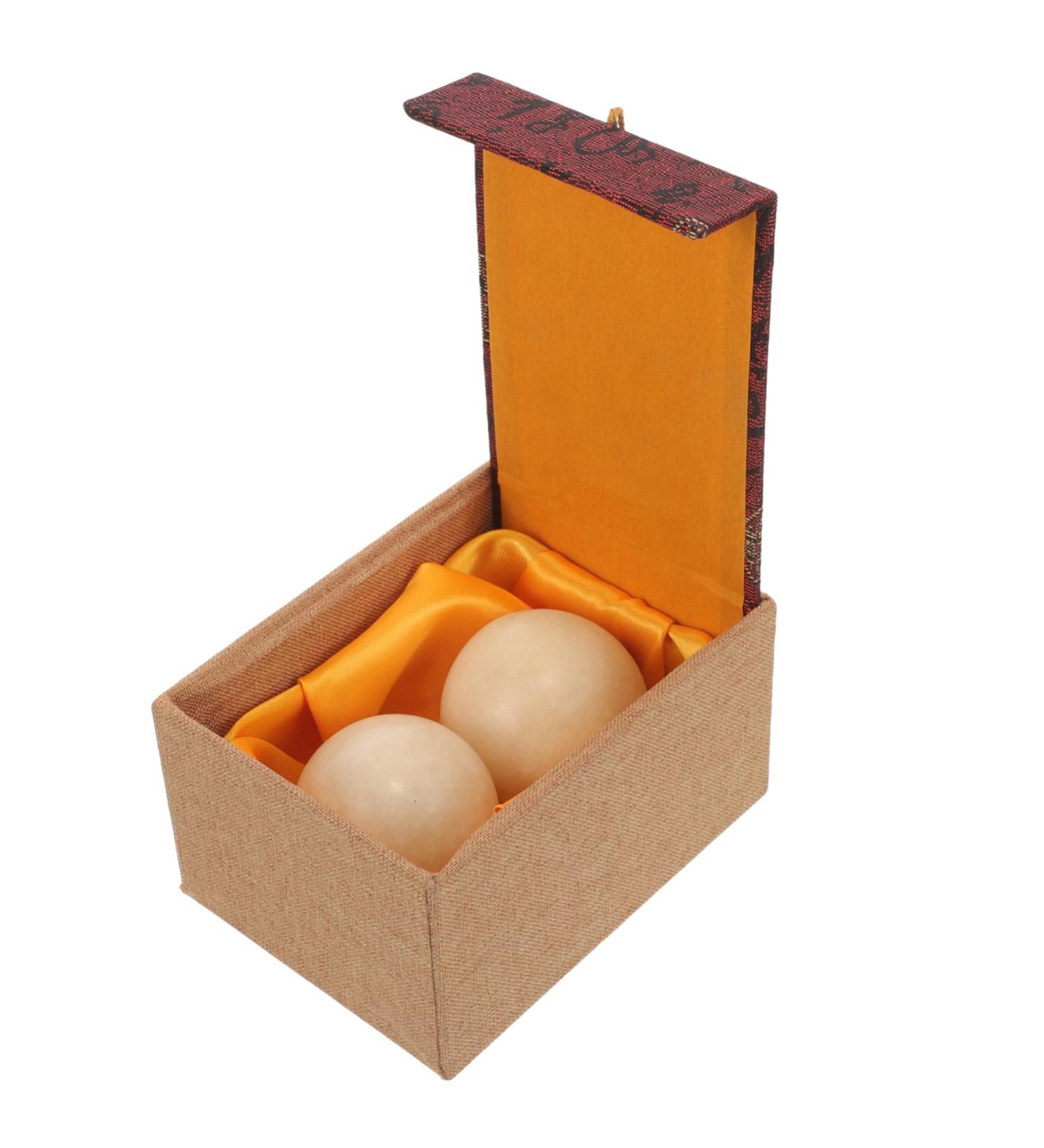 Frcolor Jade Fitness Handball Set - Small Baoding Balls for Massage & Training | Gemstone Gym Balls - Buy Online on GoSupps.com
