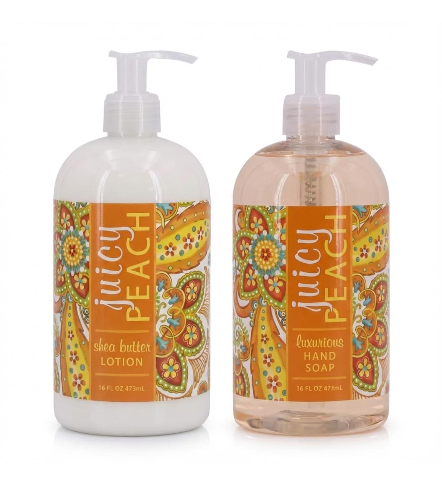 Greenwich Bay Trading Co. Juicy Peach Soap & Lotion Set - Buy Online on GoSupps.com