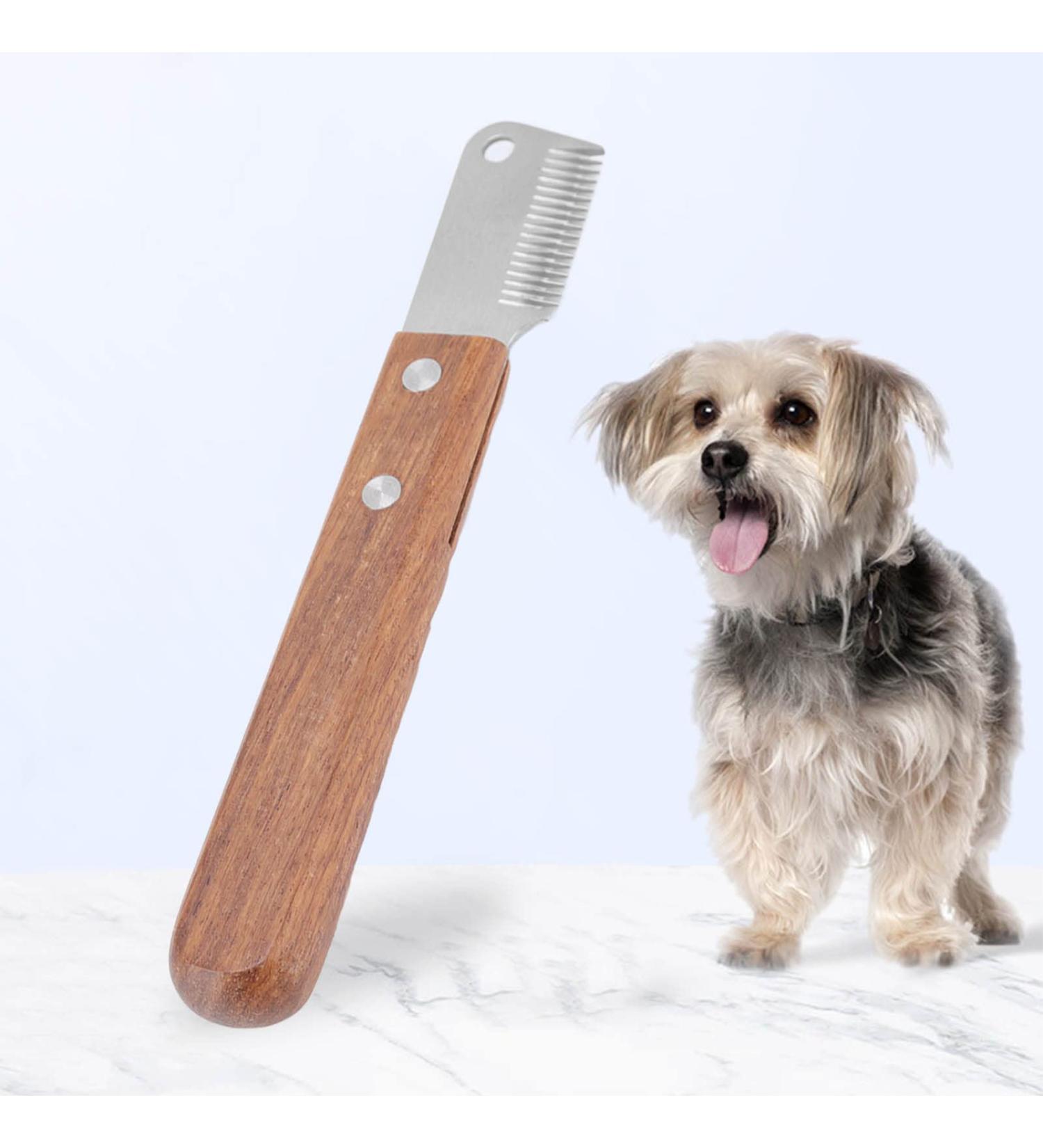 Dog Professional Stripping Knife Stripping Knives Tool Hand Stripping Knife for Border Terrier Pet Grooming Tool Coat King Rake Pet Undercoat Rake for Dogs and Cats - Buy Online on GoSupps.com