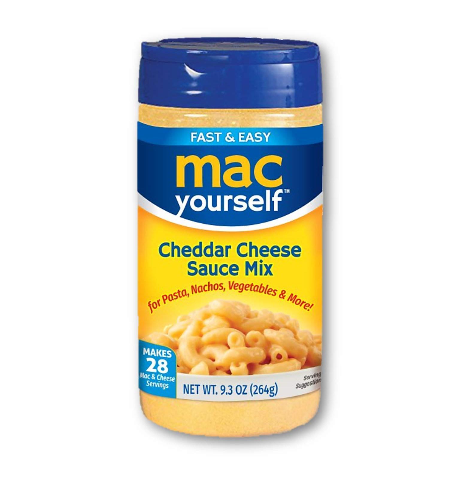 Mac Yourself Cheddar Cheese Sauce Mix - Perfect for Macaroni, Nachos, Veggies & More | 9.3 oz - Buy Online on GoSupps.com