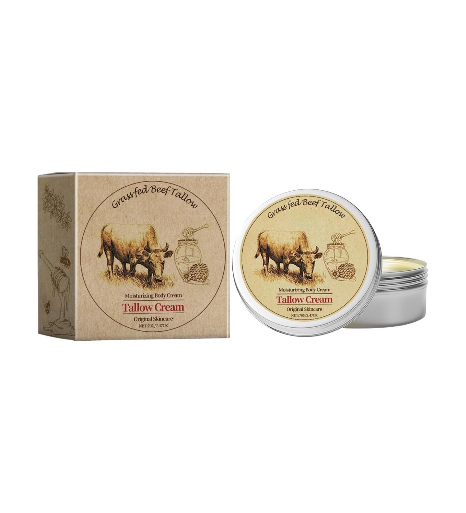 Beef Tallow Cream Cr me Hydratante Pour Le Visage Et Le Corps Baume Au Suif Pour Les Soins Hydratants De La Peau Du Corps (120g) - Buy Online on GoSupps.com