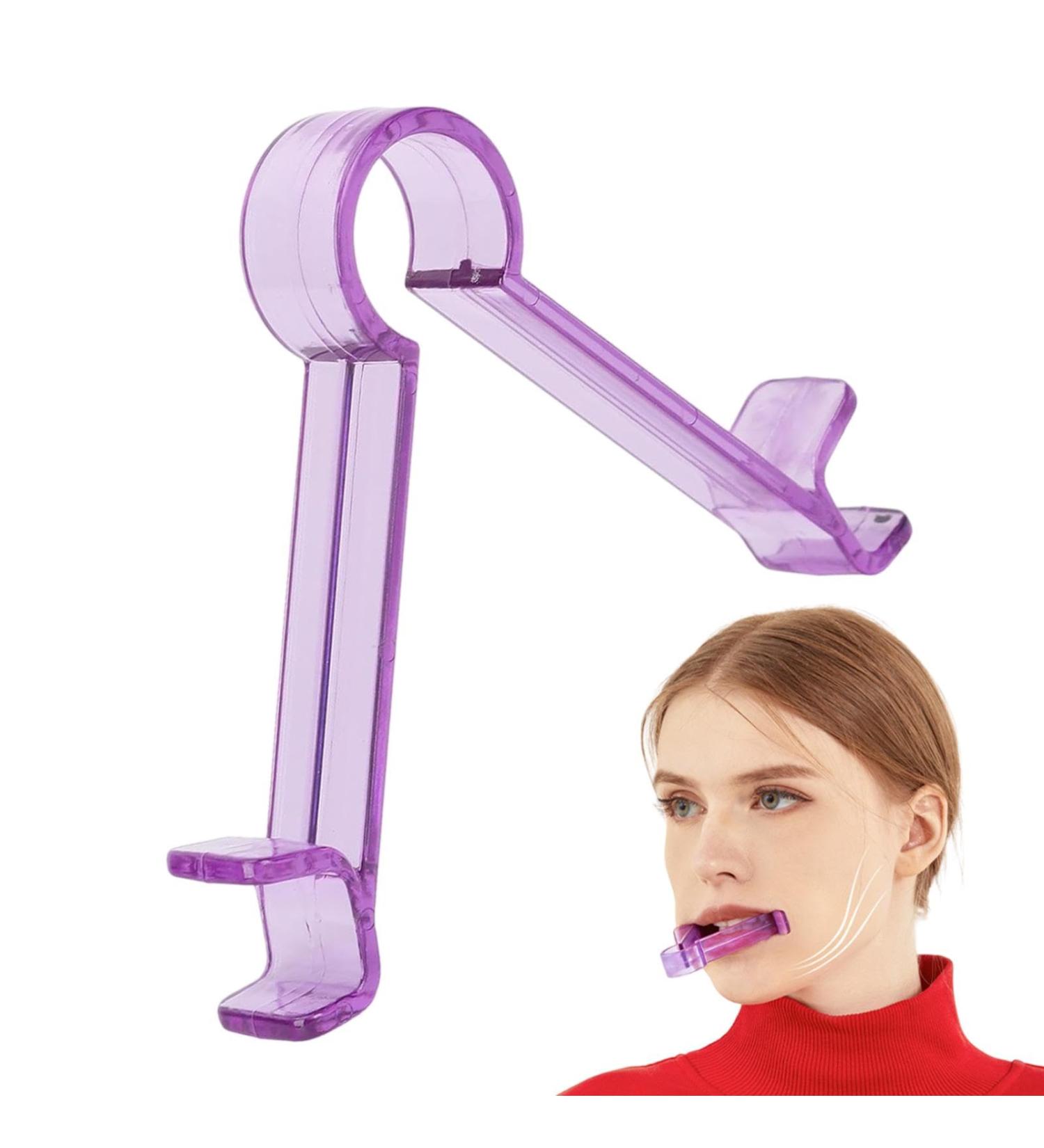 Face Exerciser - Jaw Exerciser Face Slimmer Portable Mouth Exercise Tool Double Chin Exercise Device for Women Men Purple - Buy Online on GoSupps.com