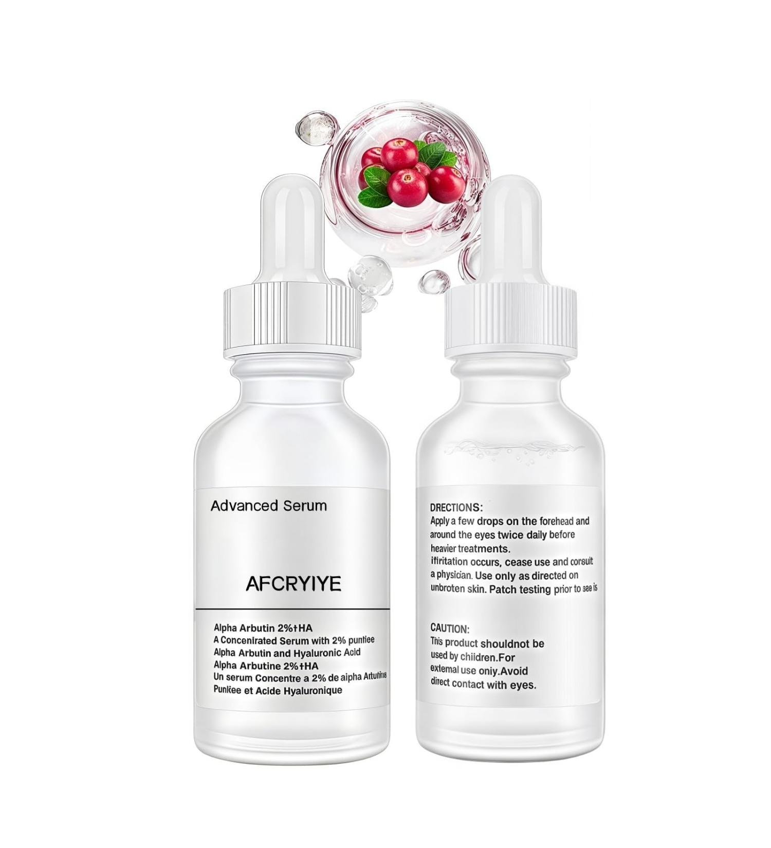 2% Alpha Arbutin + Hyaluronic Acid Facial Serum - Brightening Serum for Dark Spots Fade Acne Scars & Pigmentation - Helps Reduce The Appearance of Melasma & Blemishes - 1 Fl Oz (2PC) - Buy Online on GoSupps.com