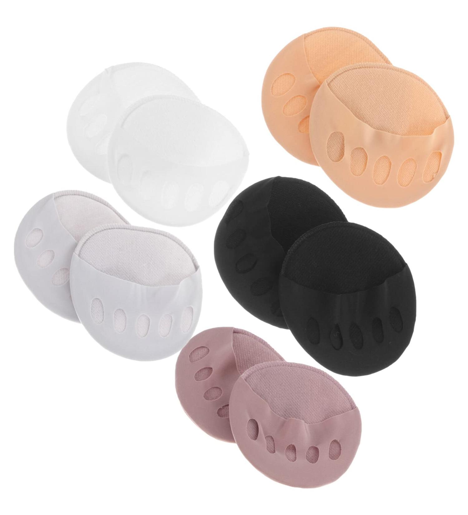 Buy COHEALI 5 Pairs Invisible Five Toe Socks - Forefoot Pads & Cushions for Women | Low Cut Cotton High Heel Liner Socks - Buy Online on GoSupps.com