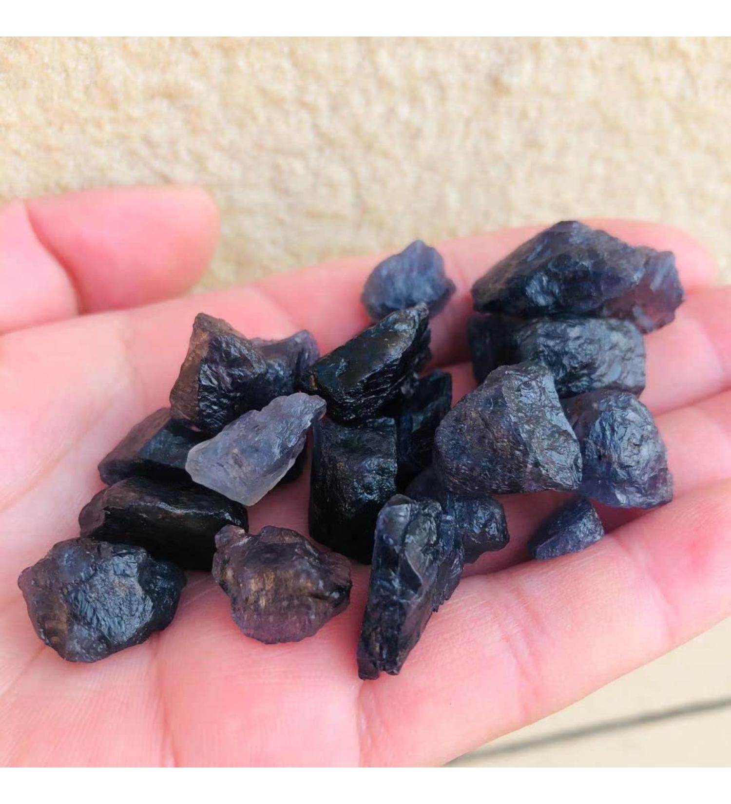 Natural Crystal Natural gem Iolite Fall Crystal Stone Stone Mineral Specimen (Color : Violet Size : 100g) - Buy Online on GoSupps.com