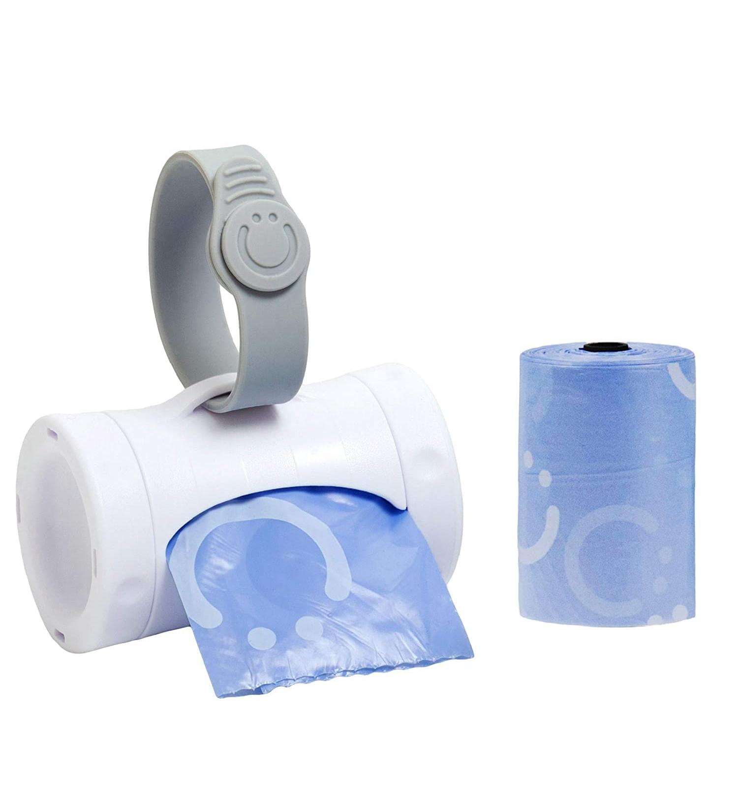 Ubbi Retractable On-the-Go Bag Dispenser for Baby Travel | Essential Diaper Bag Accessory | Lavender Scented | Perfect Baby Gift - Buy Online on GoSupps.com