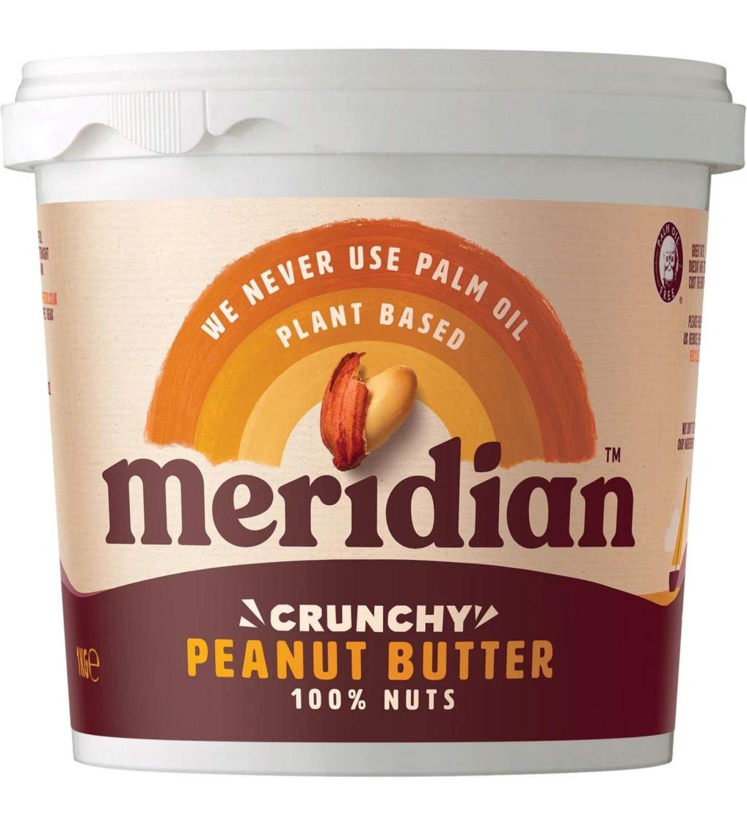 Meridian Meridian Natural Crispy Peanut Butter 1 kg - Buy Online on GoSupps.com