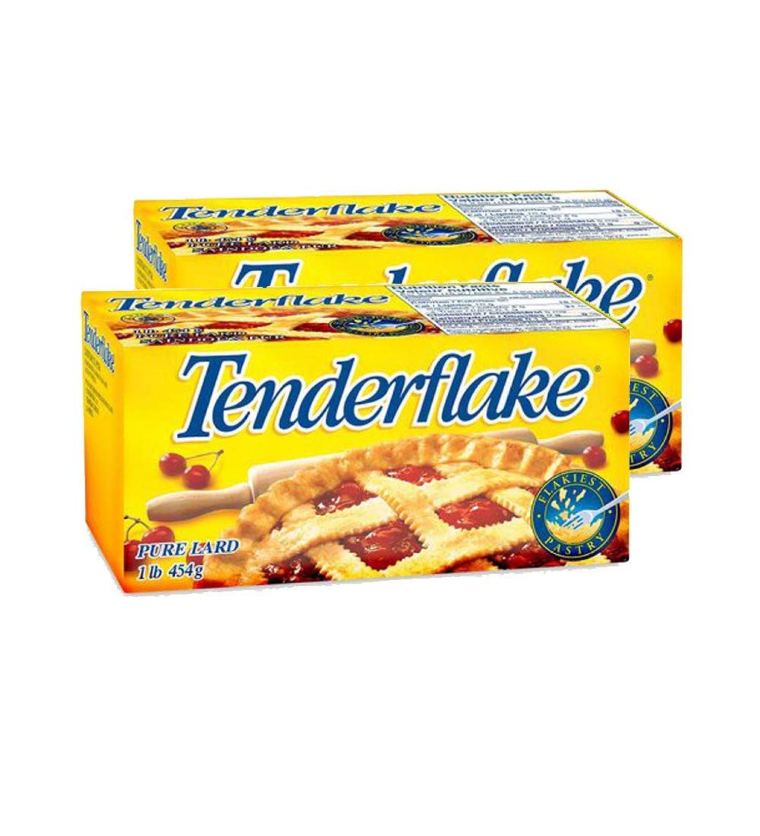 Canadian Tenderflake Pure Bakers Lard (2-Pack) - 1 Pound 454 Grams 1 Pound (Pack of 2)