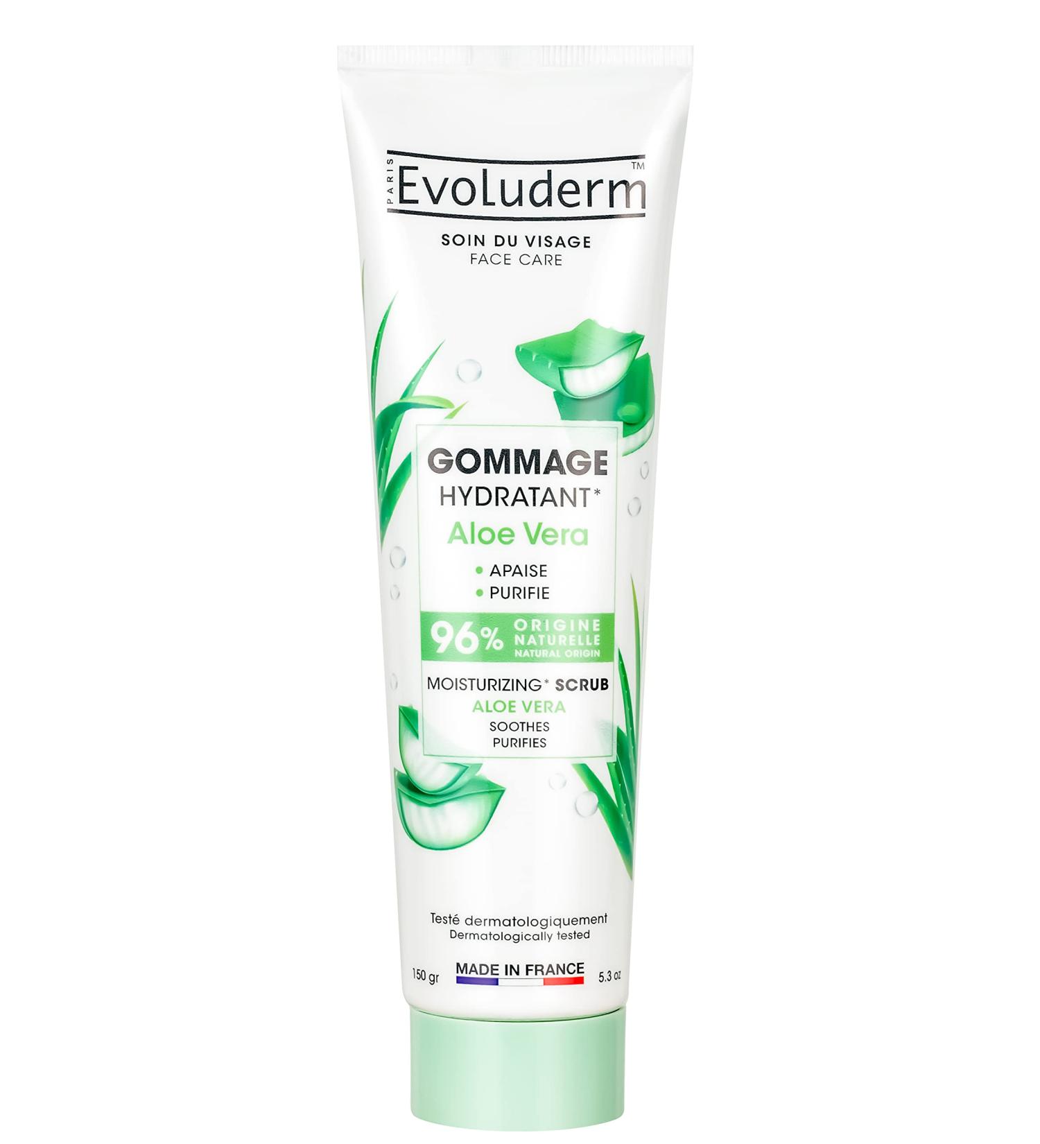  Evoluderm EVOLUDERM - Moisturizing Aloe Vera Scrub 150 ml - 96% Natural Origin - Vegan - Made in France - Buy Online on GoSupps.com